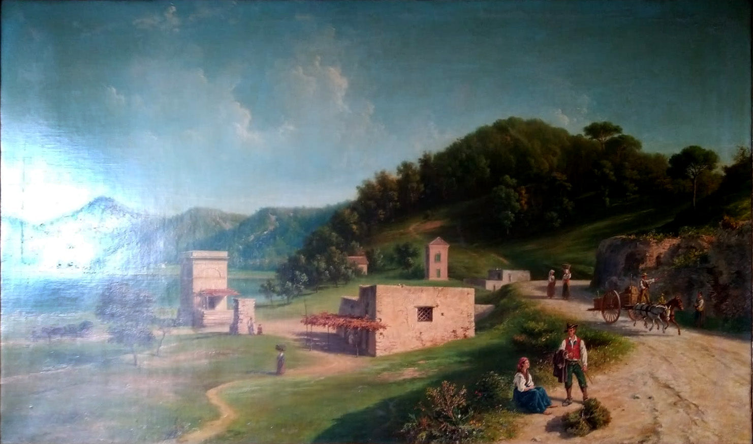 Attributed to Giuseppe Palizzi - Lake Avernus