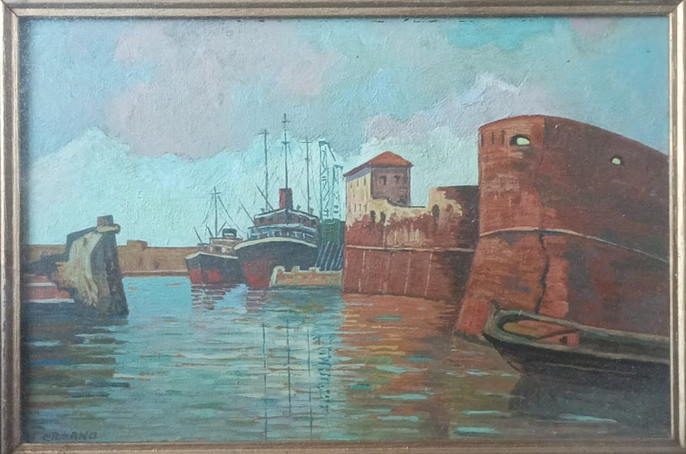 Persano - Sin título (Barcos en el puerto)