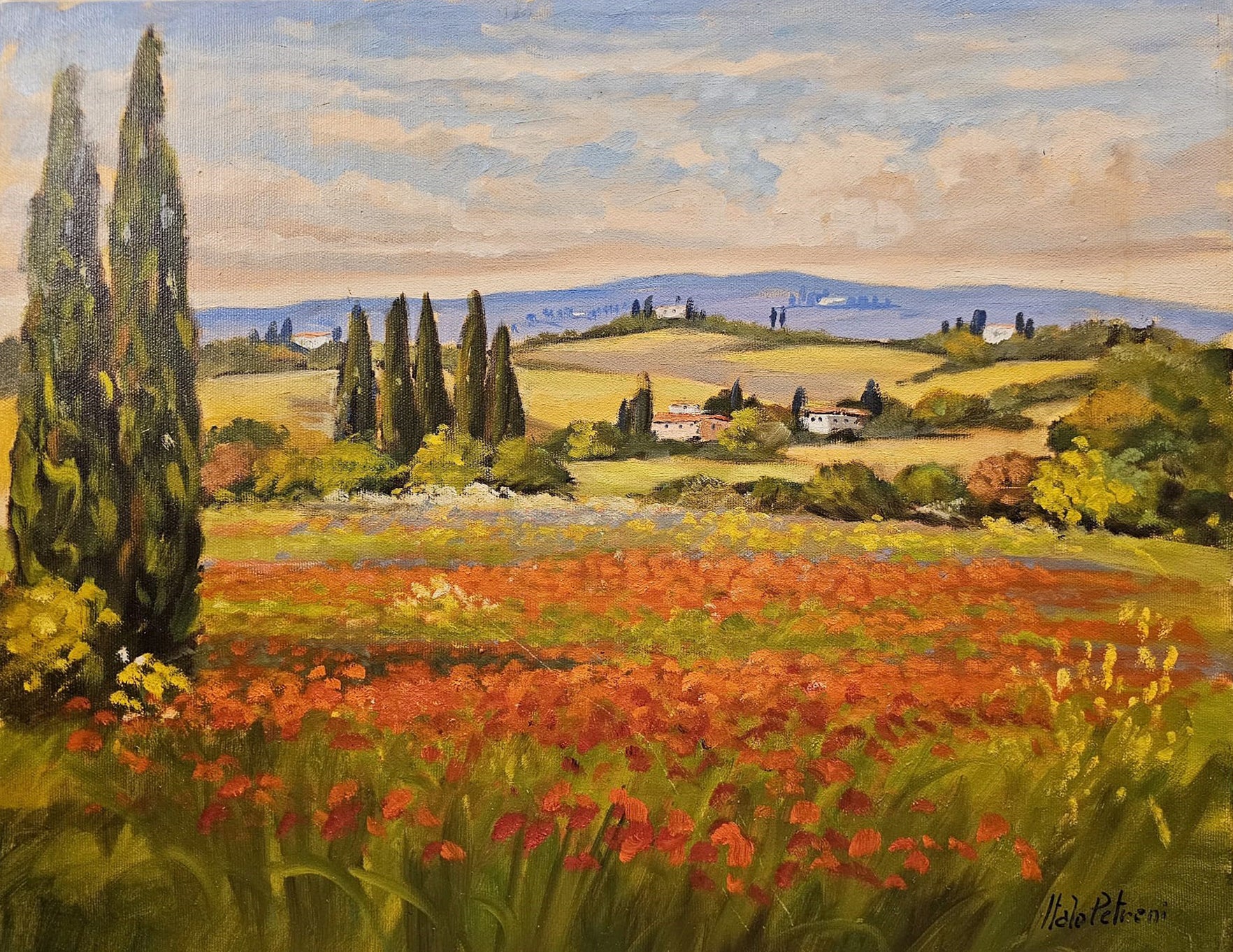 Italo Petreni - Paisaje toscano