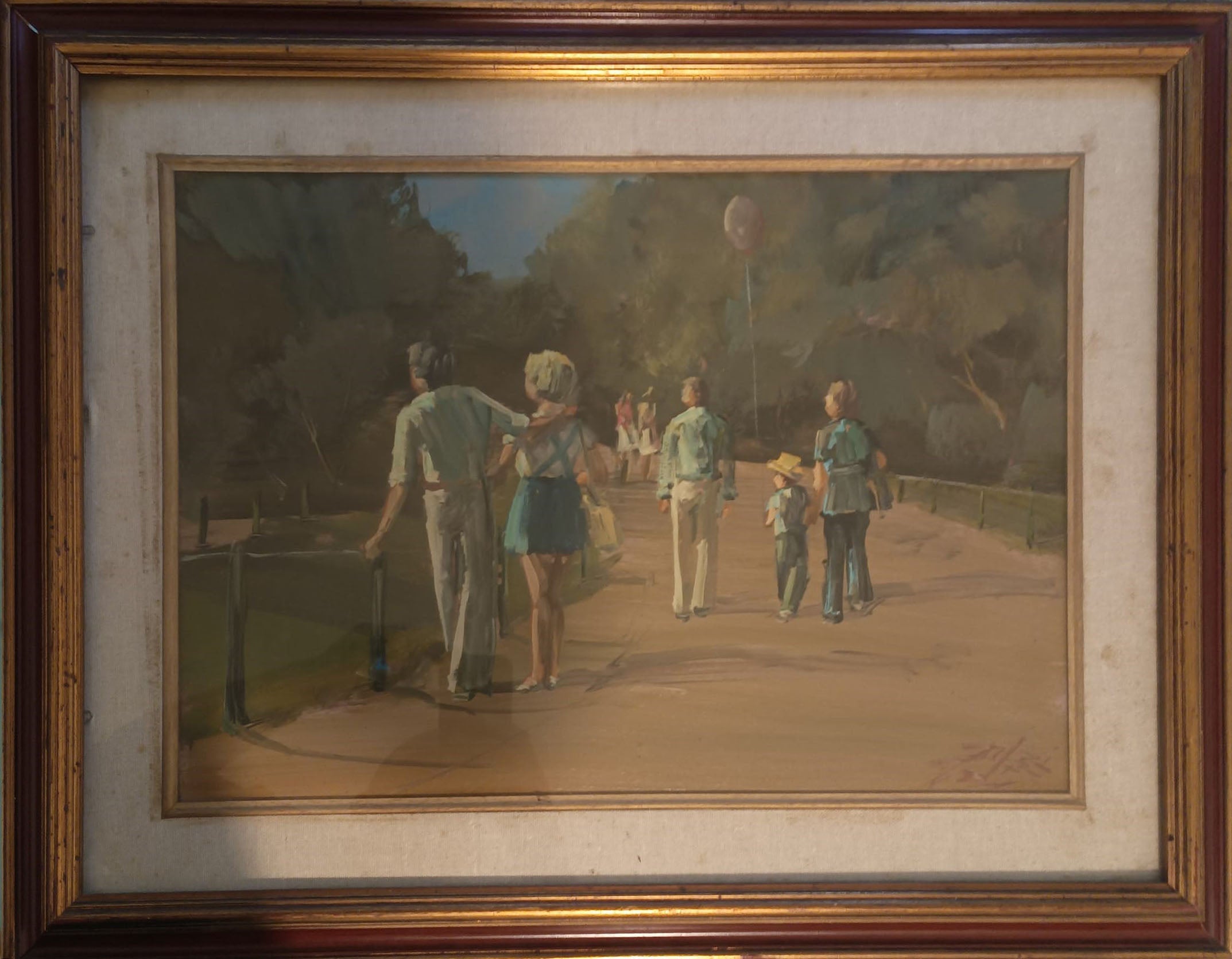 Lorenzo Palazzi (Attribution) - Engaged Couple at the Zoo Gardens in Livorno