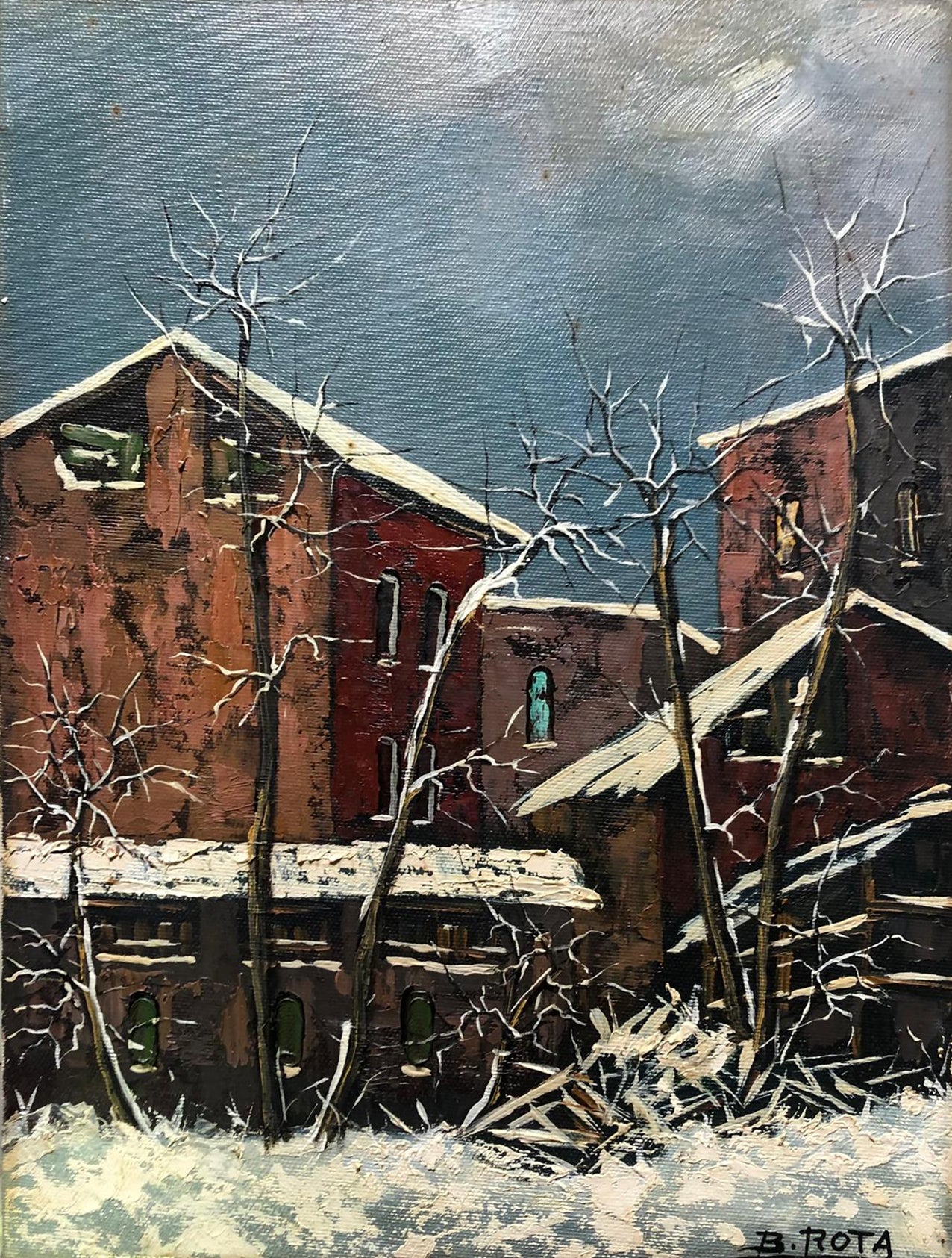 Basilio Rota - Paisaje bajo la nieve