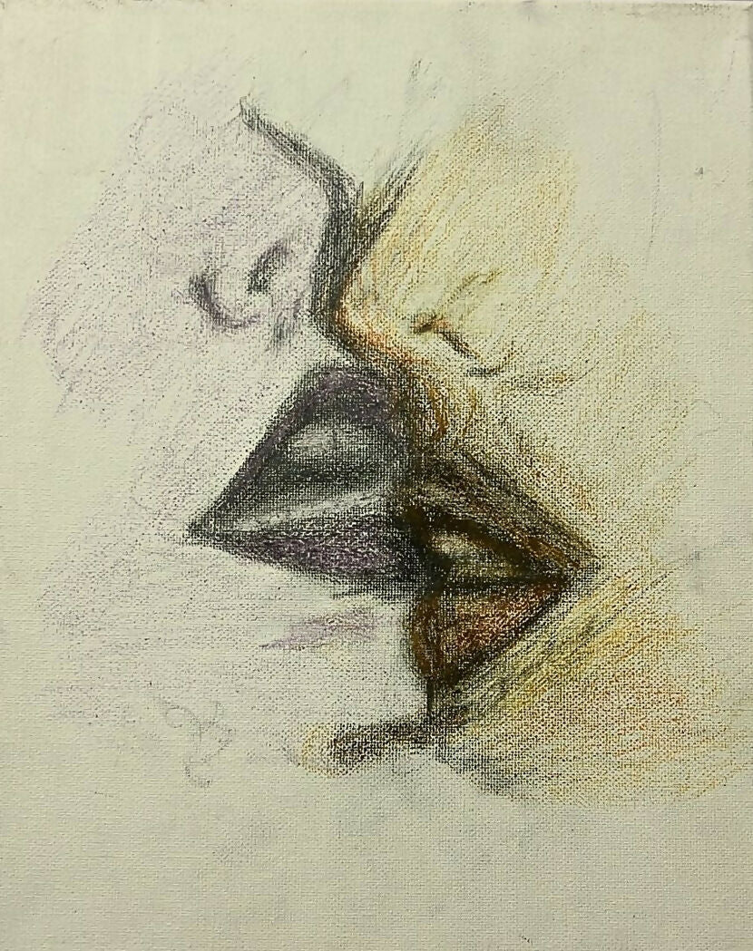 The moment before the kiss