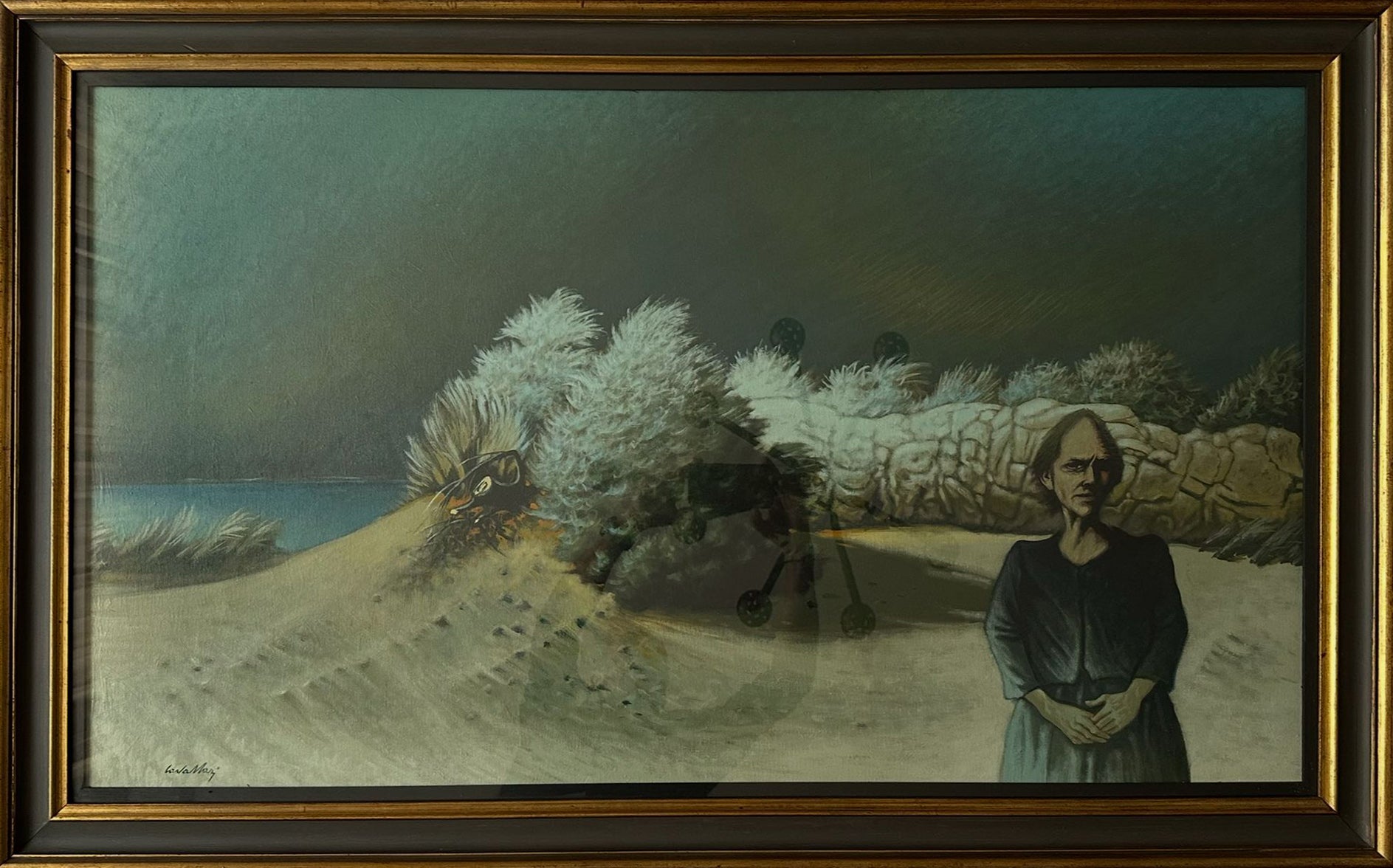 Alberto Cavallari - Paisaje con figura