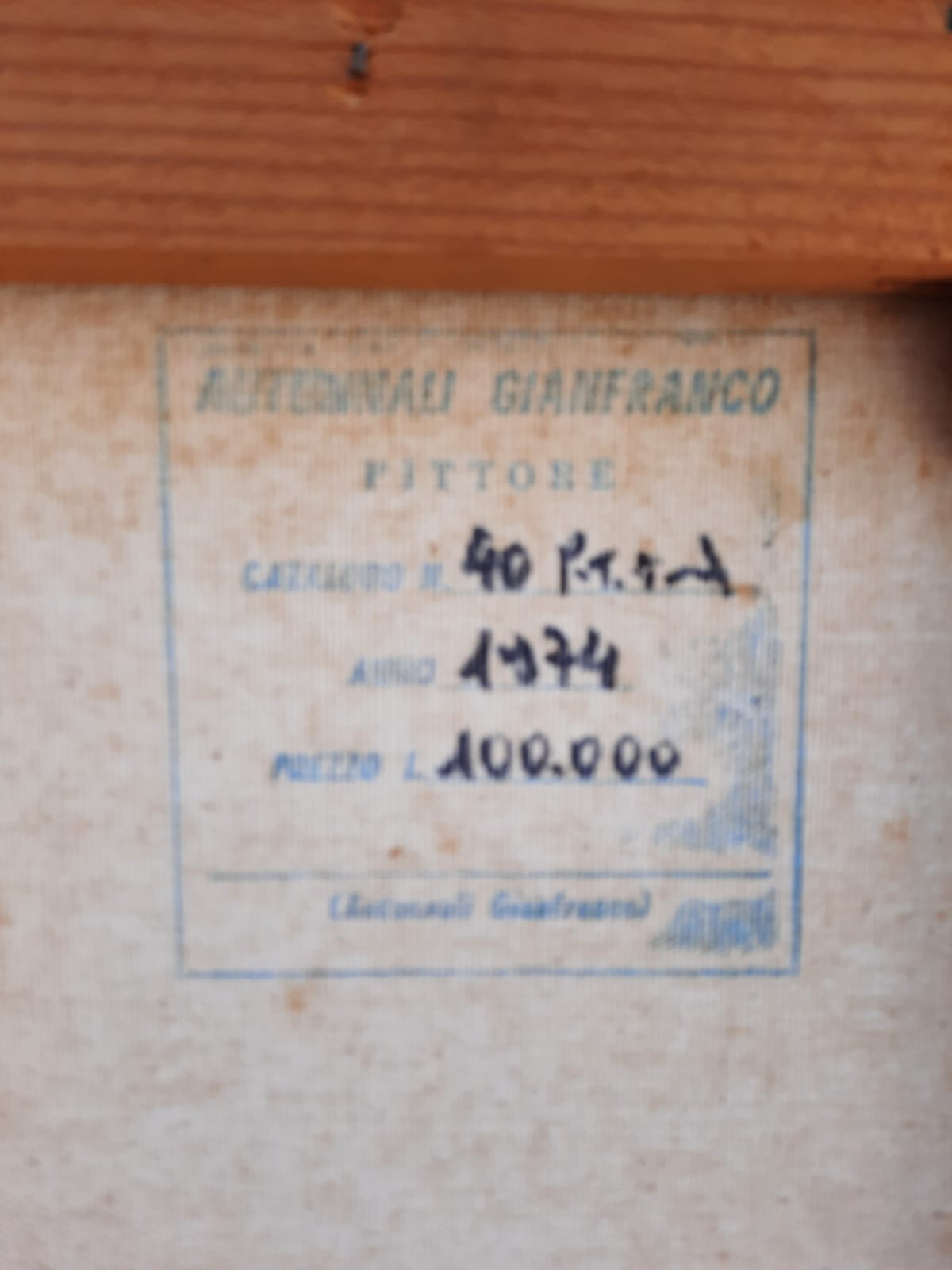 Gianfranco Autumnali - Sin título