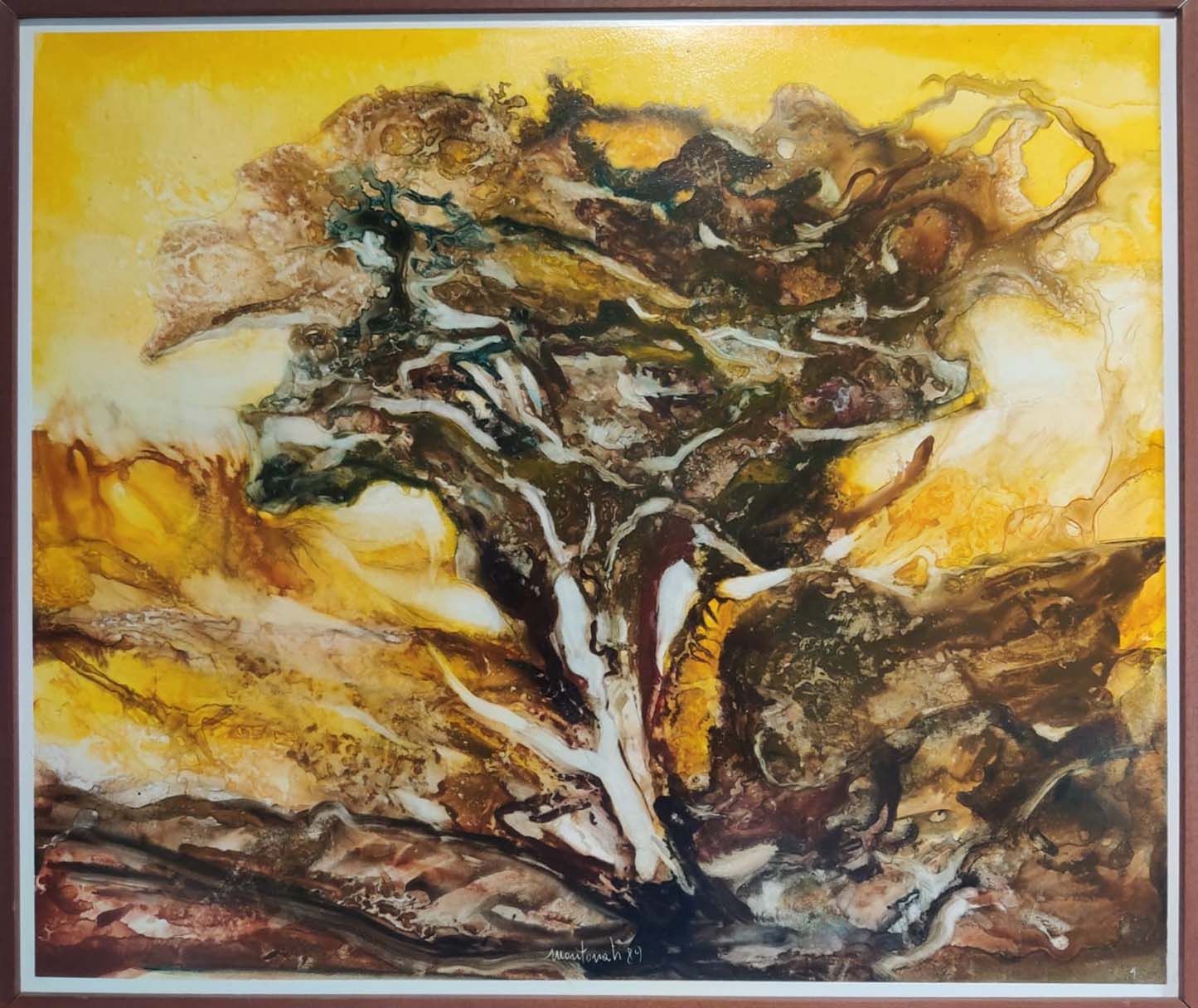 Armonia di Enrico Montonati, olio su tavola del 1989