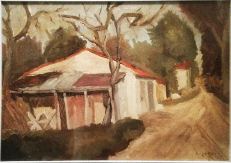 Silvano Quirici - Paisaje con carretera