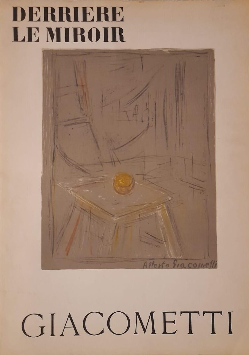 Ediciones Pierre a Feu - Detrás del espejo (por Alberto Giacometti)