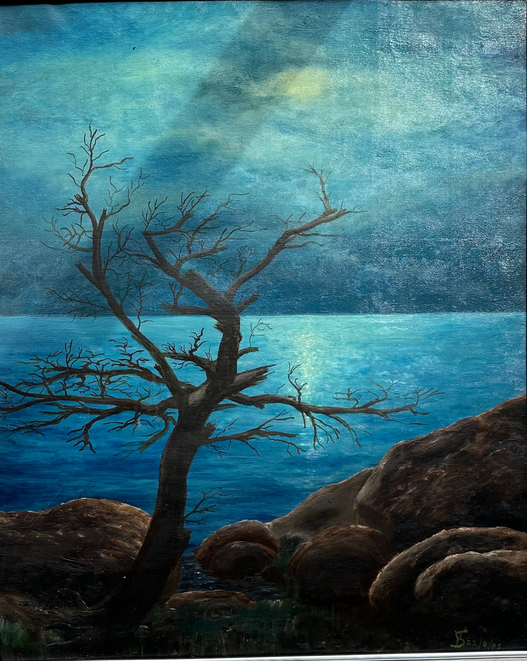 TREE ON THE SEA - UNKNOWN ARTIST