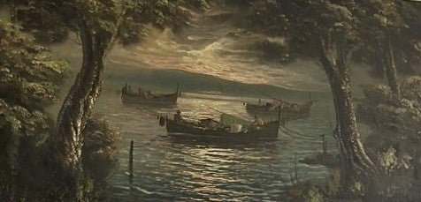 BARCOS EN EL LAGO - G. TESTORIO