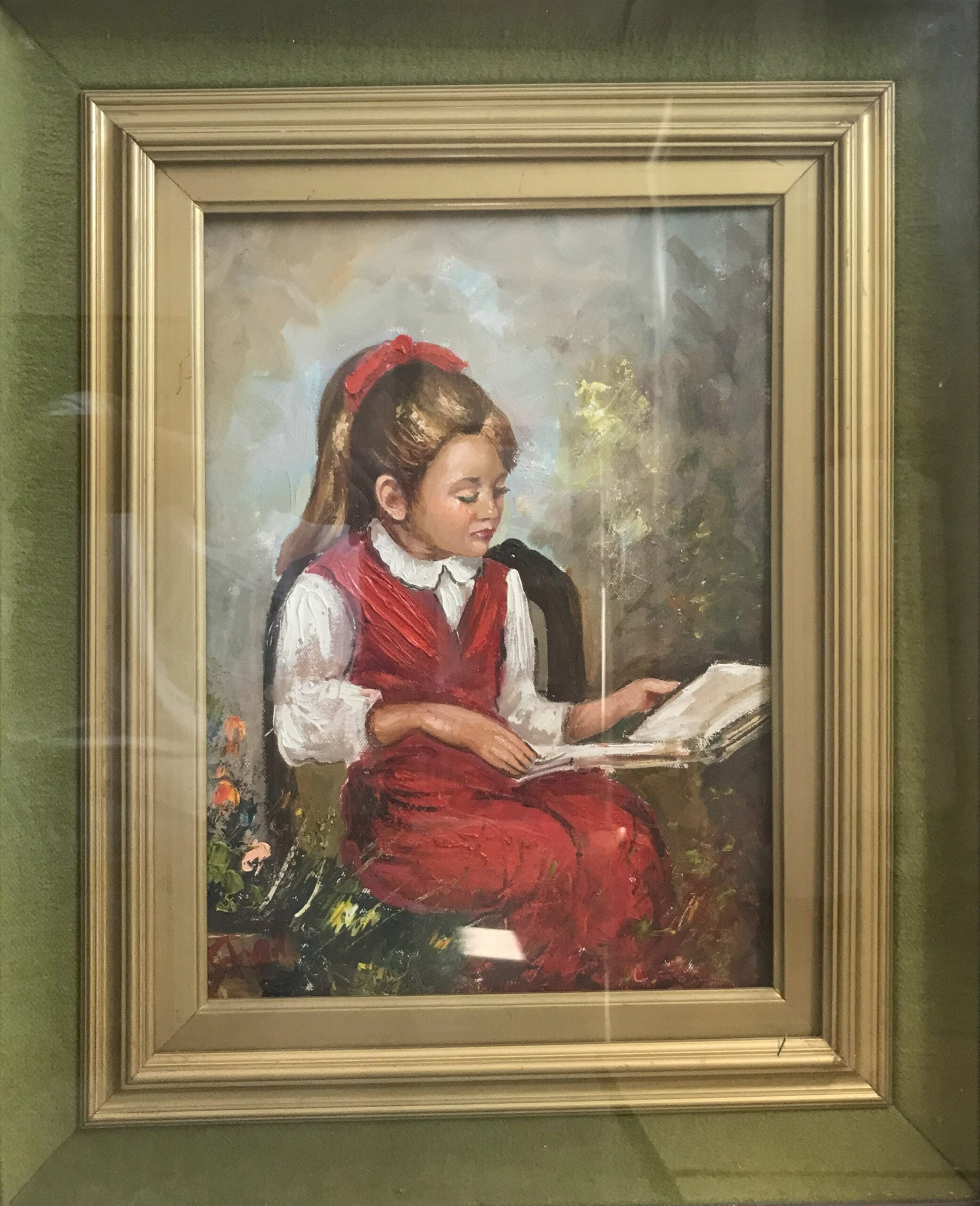 Luciano Ridolfi - Niña inmersa en la lectura