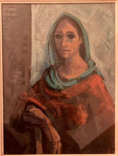 Giampietro Maggi - Mujer con chal verde