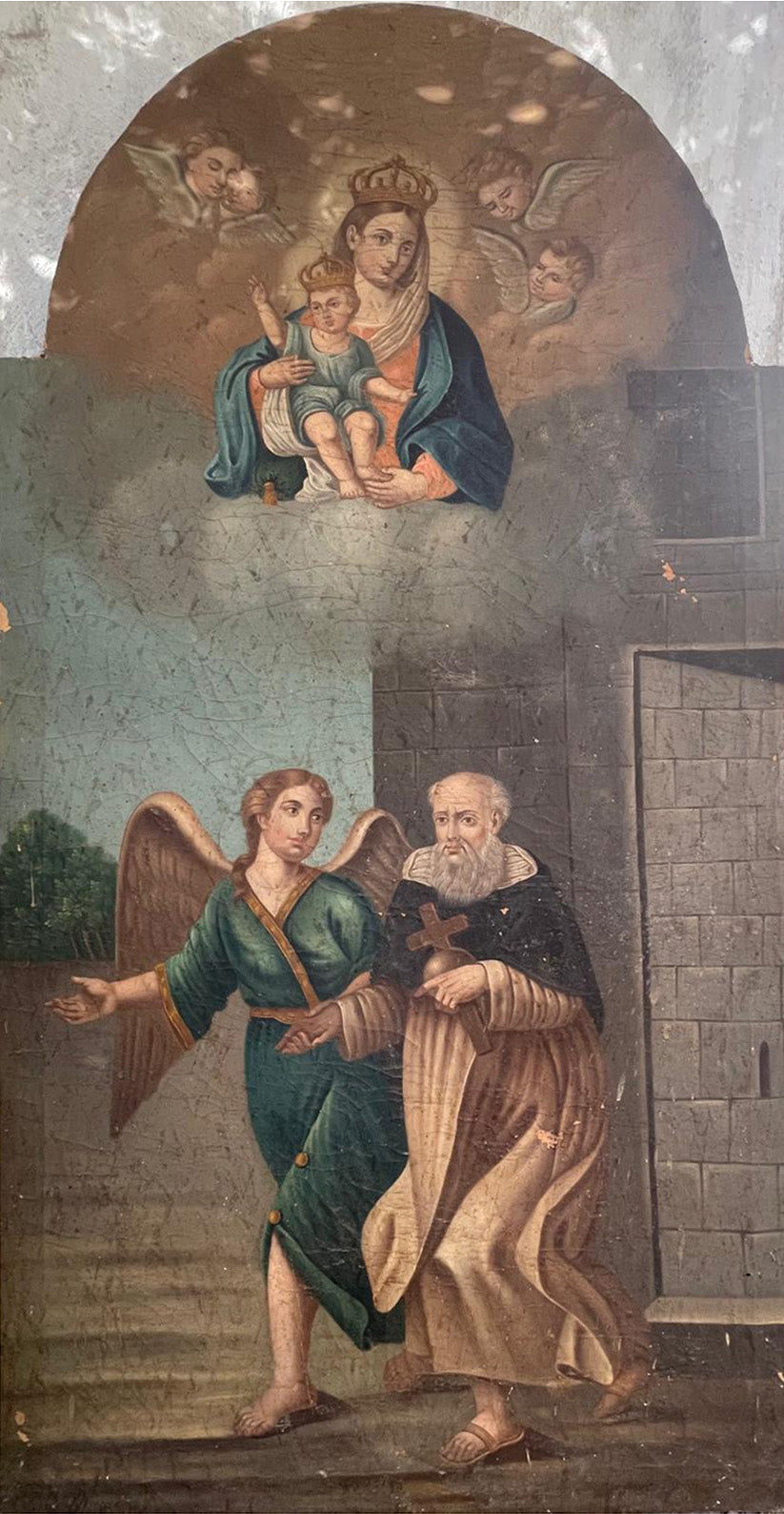 Autore Sconosciuto - Madonna con bambino e santi