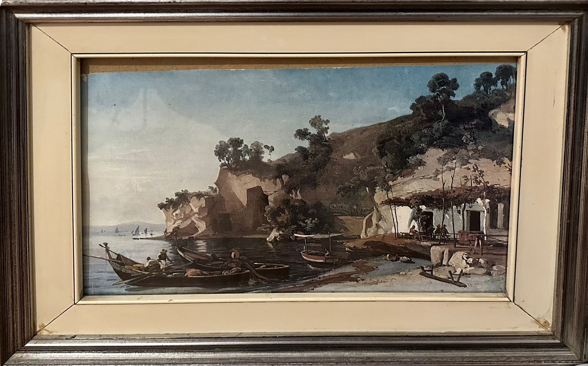 Autor desconocido - Paisaje marino con barcos