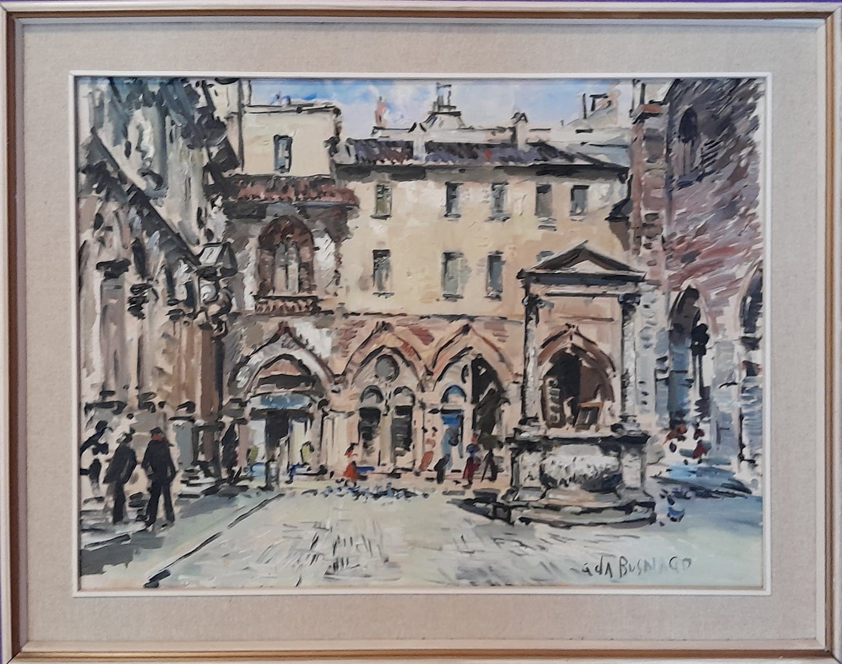Giovanni da Busnago - Market Square in Milan