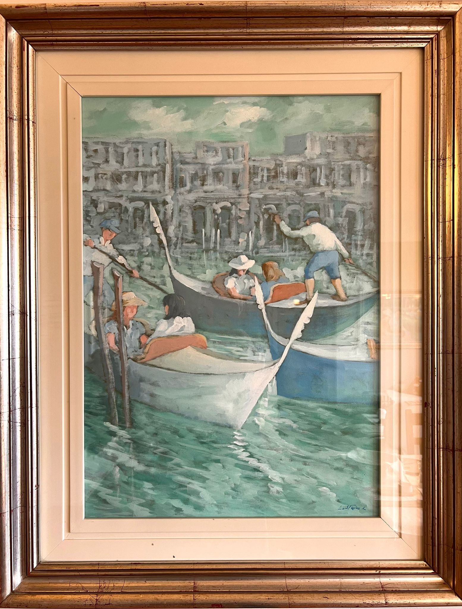 Leonardo Lo Staino - Gondole sul Canal Grande