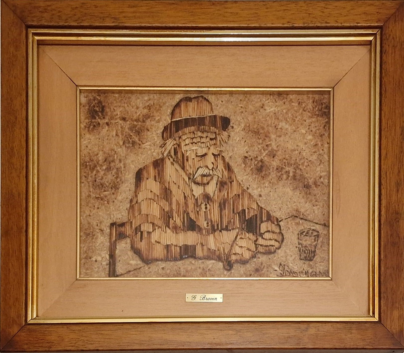 Giovanni Bravin - Elderly man sitting at the table
