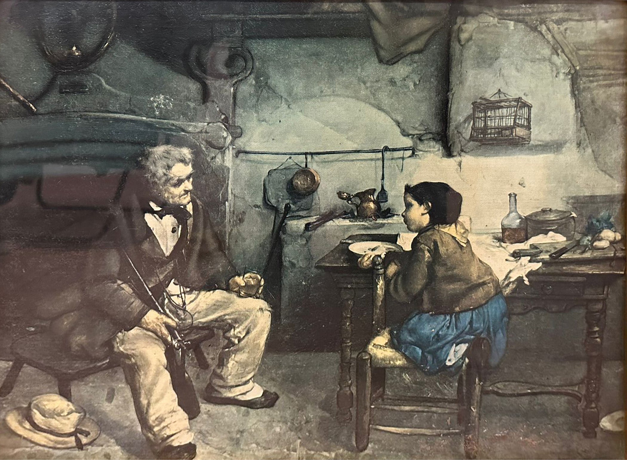 Autor desconocido - Anciano con niño