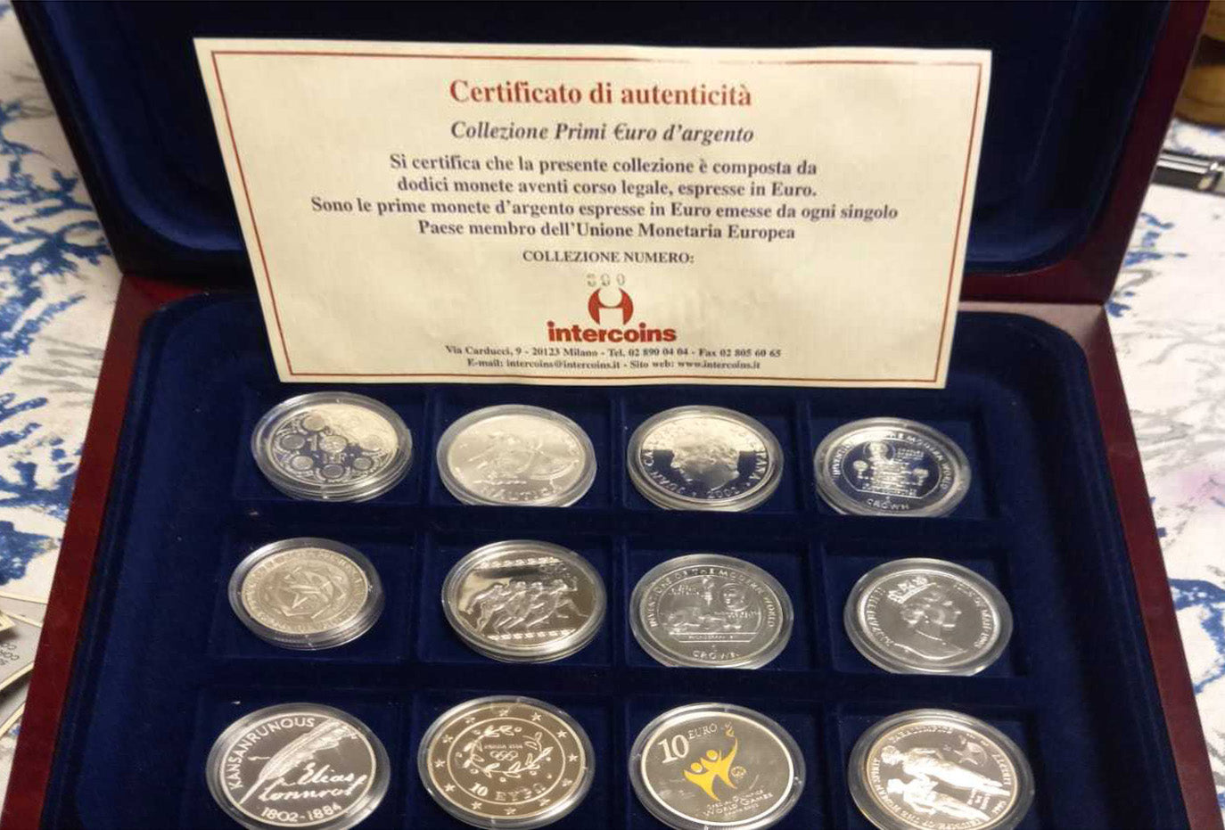 PRIMERA COLECCIÓN DE MONEDAS DE PLATA EN EURO
