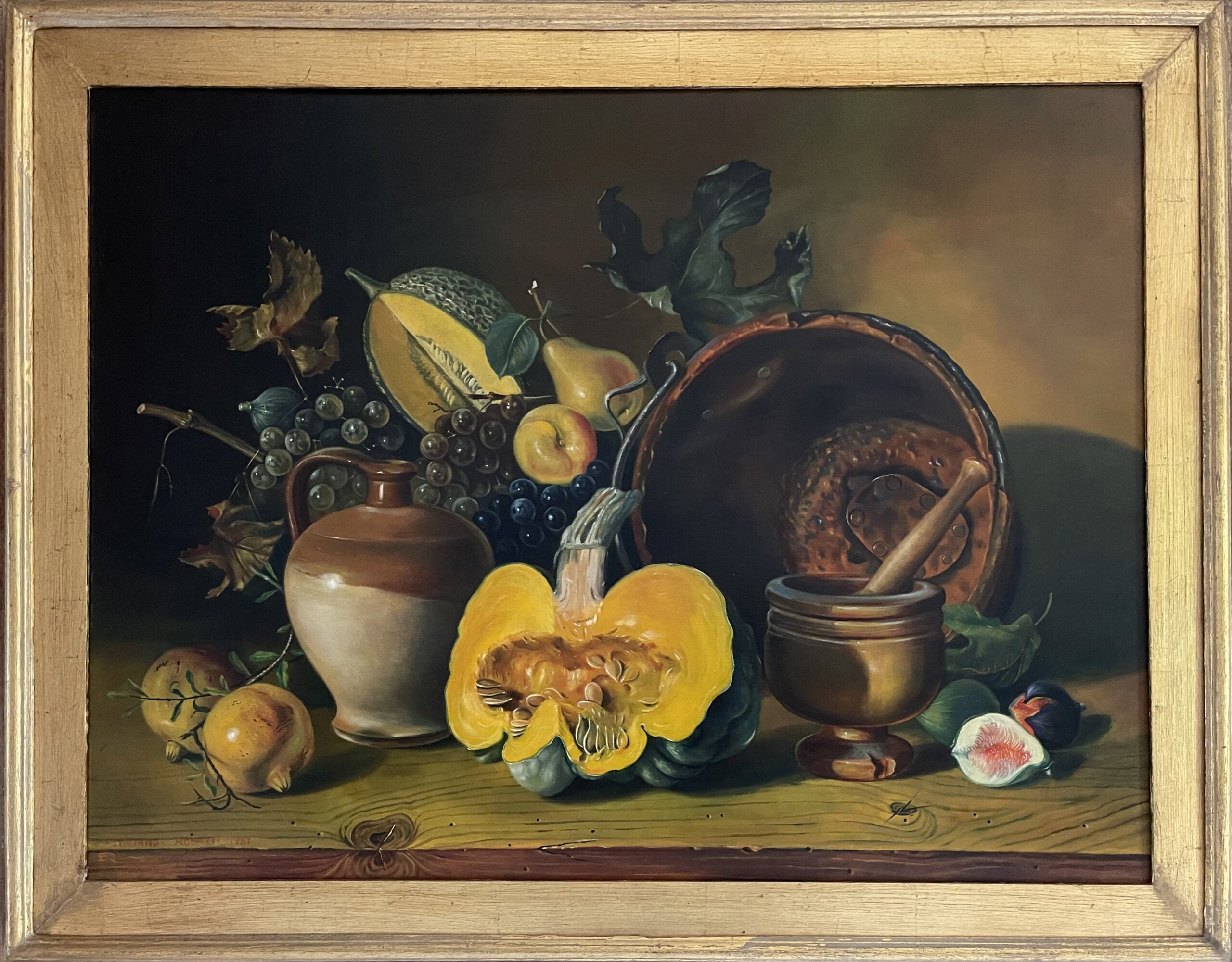 Floriano Rosati - Naturaleza muerta con calabaza
