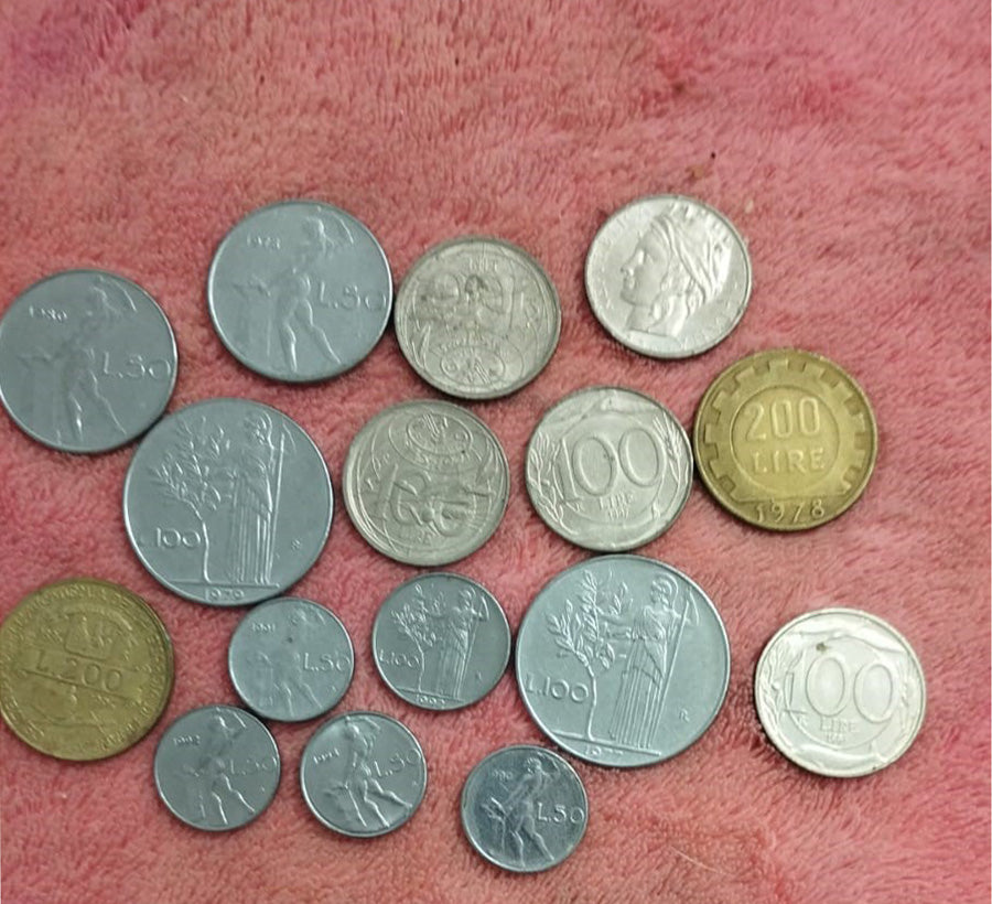 Colección de monedas de lira de la República Italiana