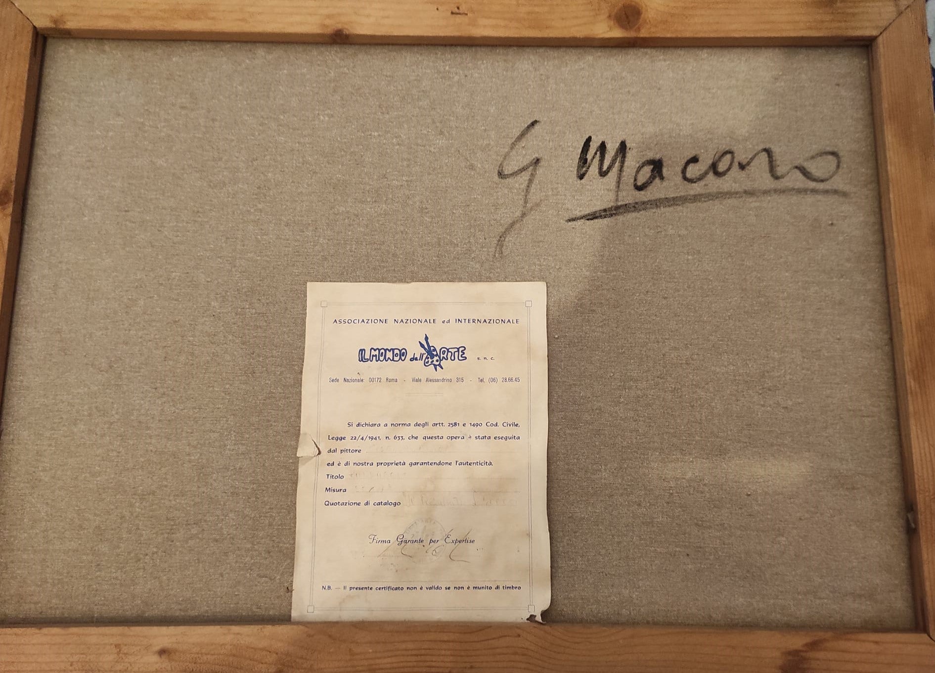 SENZA TITOLO - GISELLA MACARO