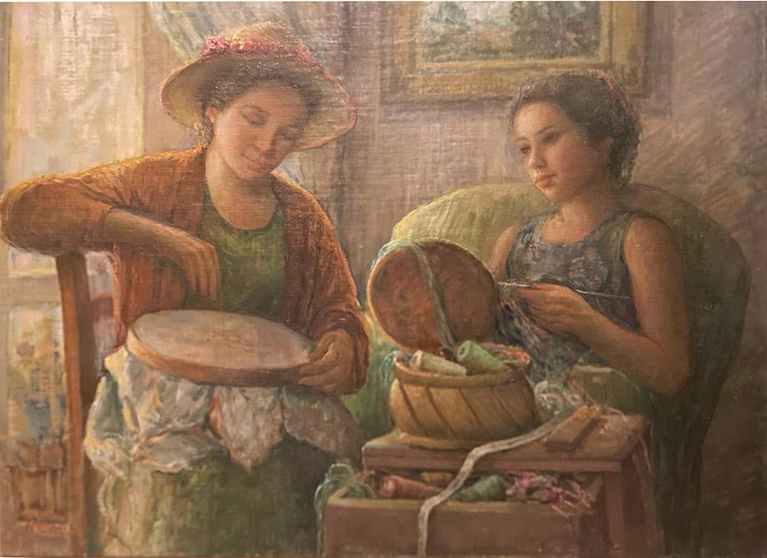 Raffaele Concilio - Ritratto di due donne