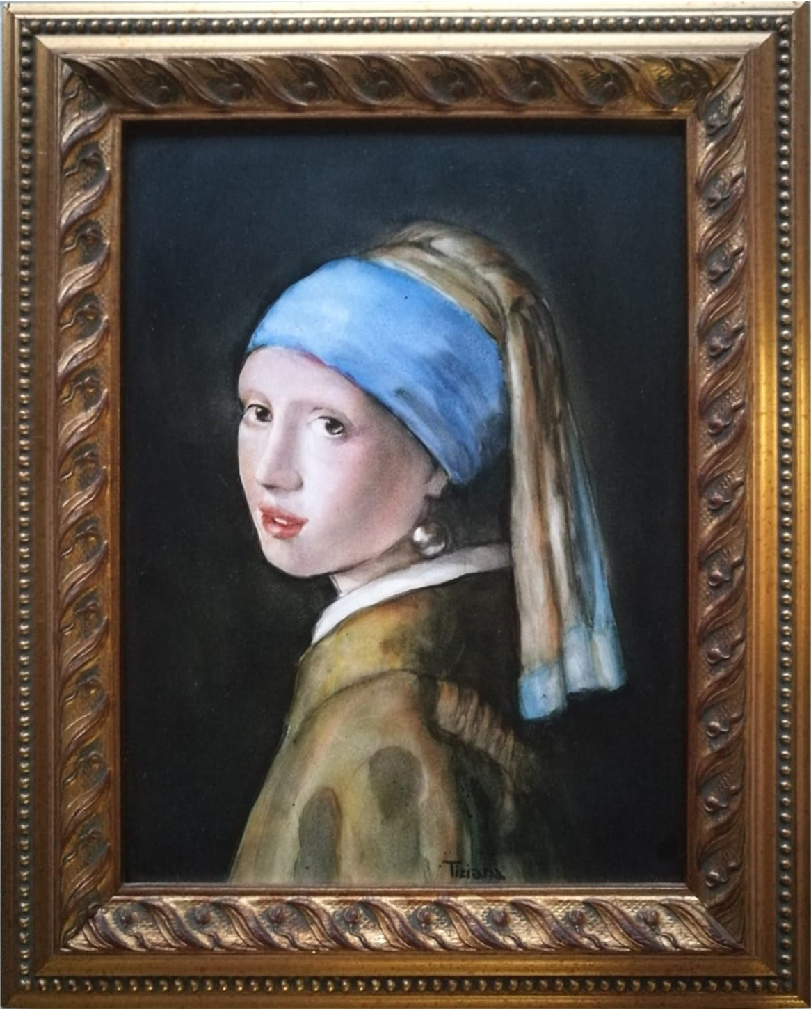 Tiziana Terraneo - Vermeer's Woman with a Pearl Earring