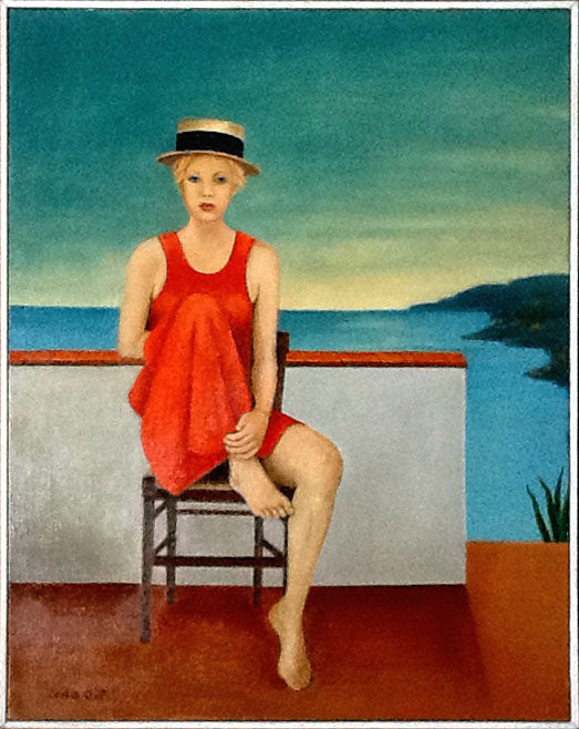 Carla Silvi - Girl with a Straw Hat