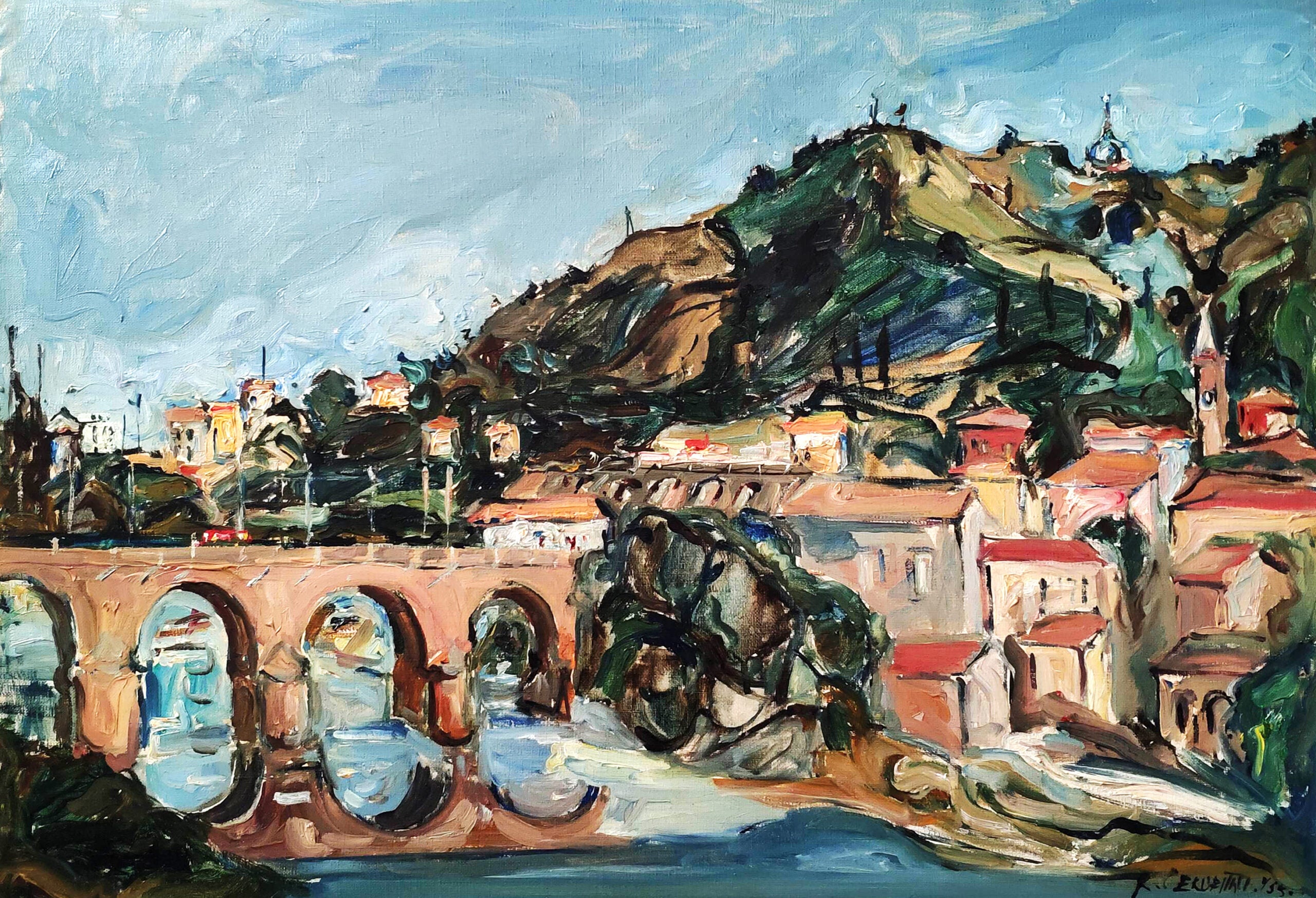Renata Cervellati - Bridge over the Rhine River