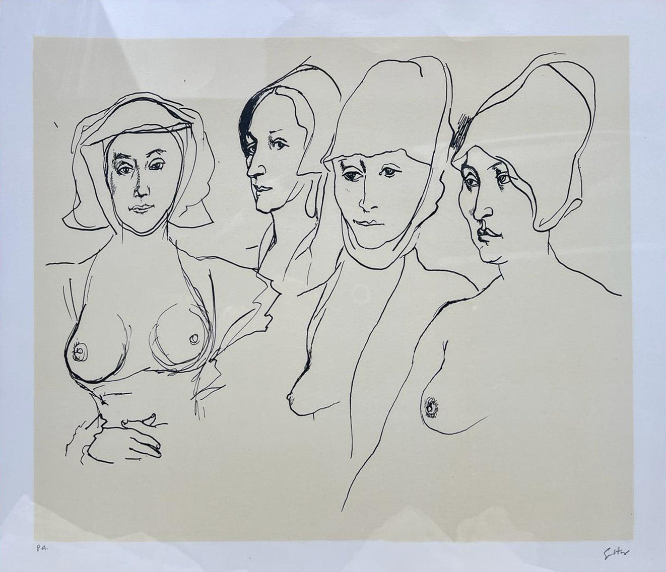 Renato Guttuso - Homenaje a Holbein