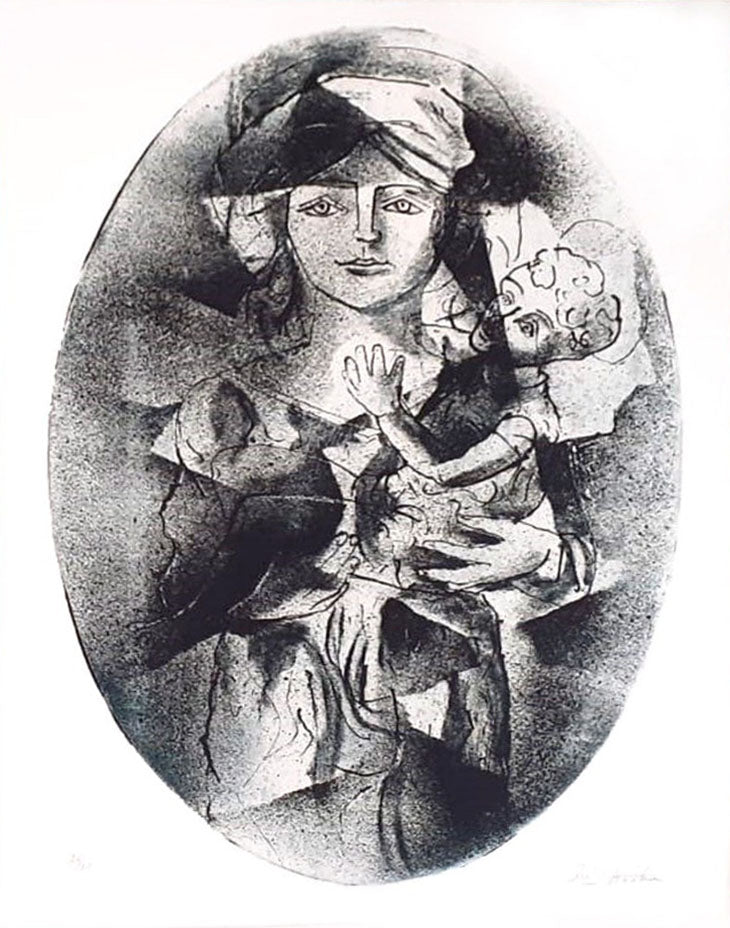 Ibrahim Kodra - La Virgen y el Niño