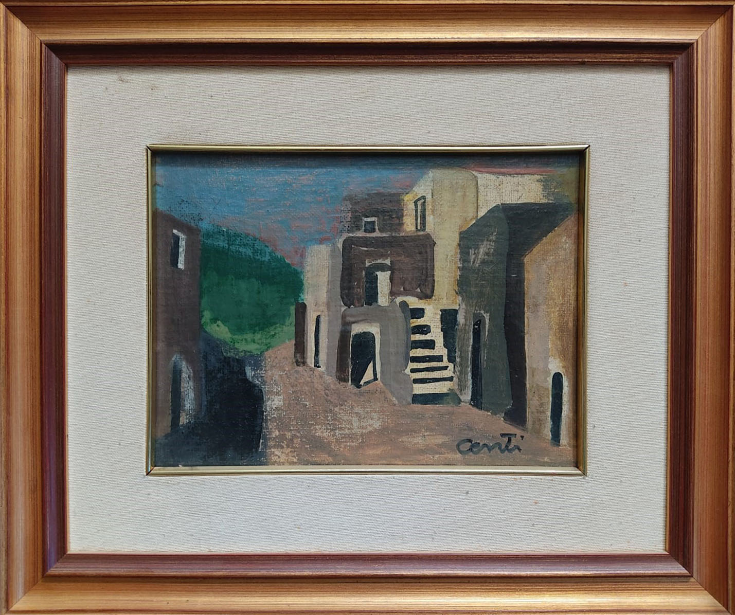 Atribuido a Giuseppe Centi - Sin título (vistazo de escaleras)