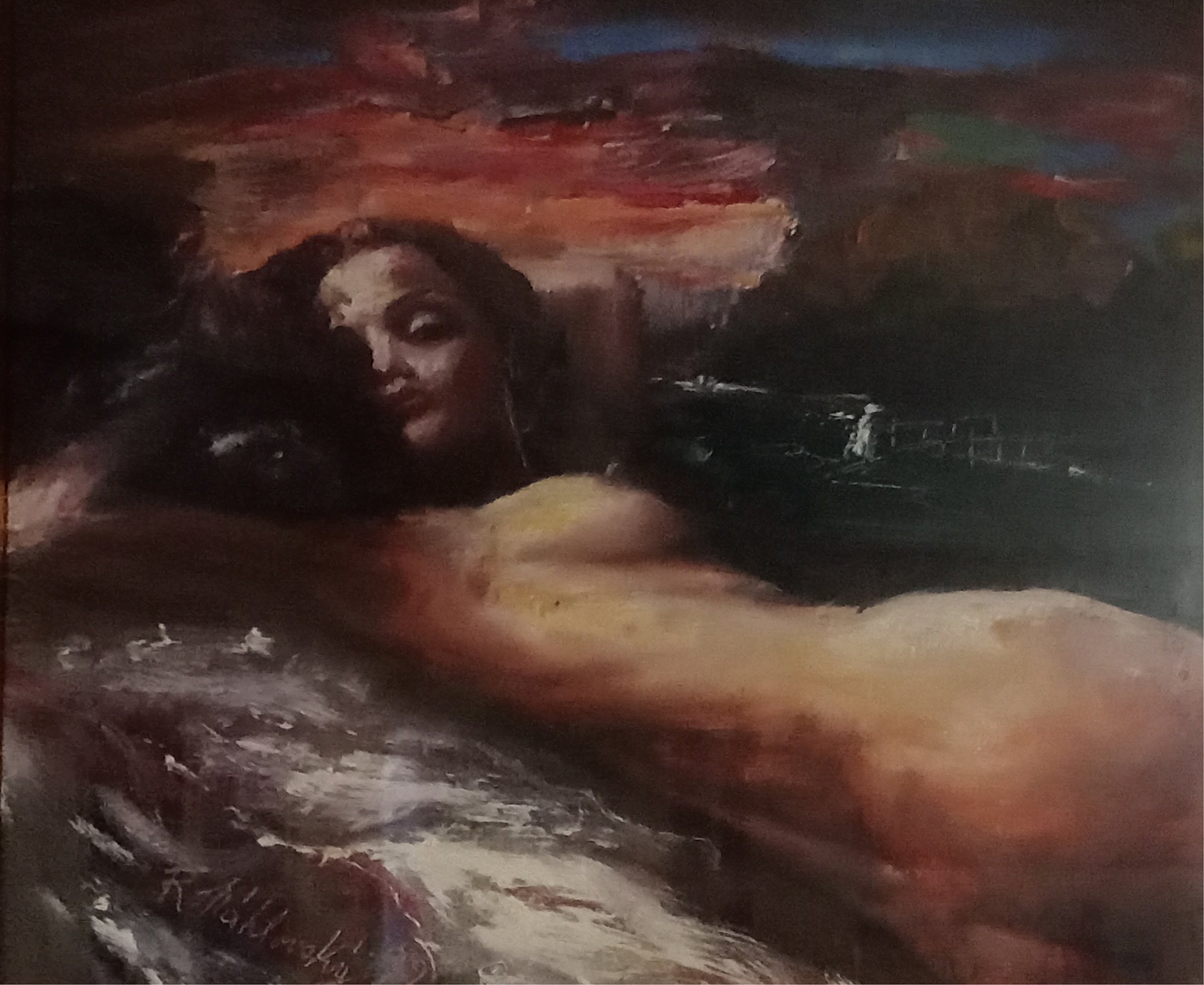 Autore Sconosciuto - Nudo femminile sdraiato
