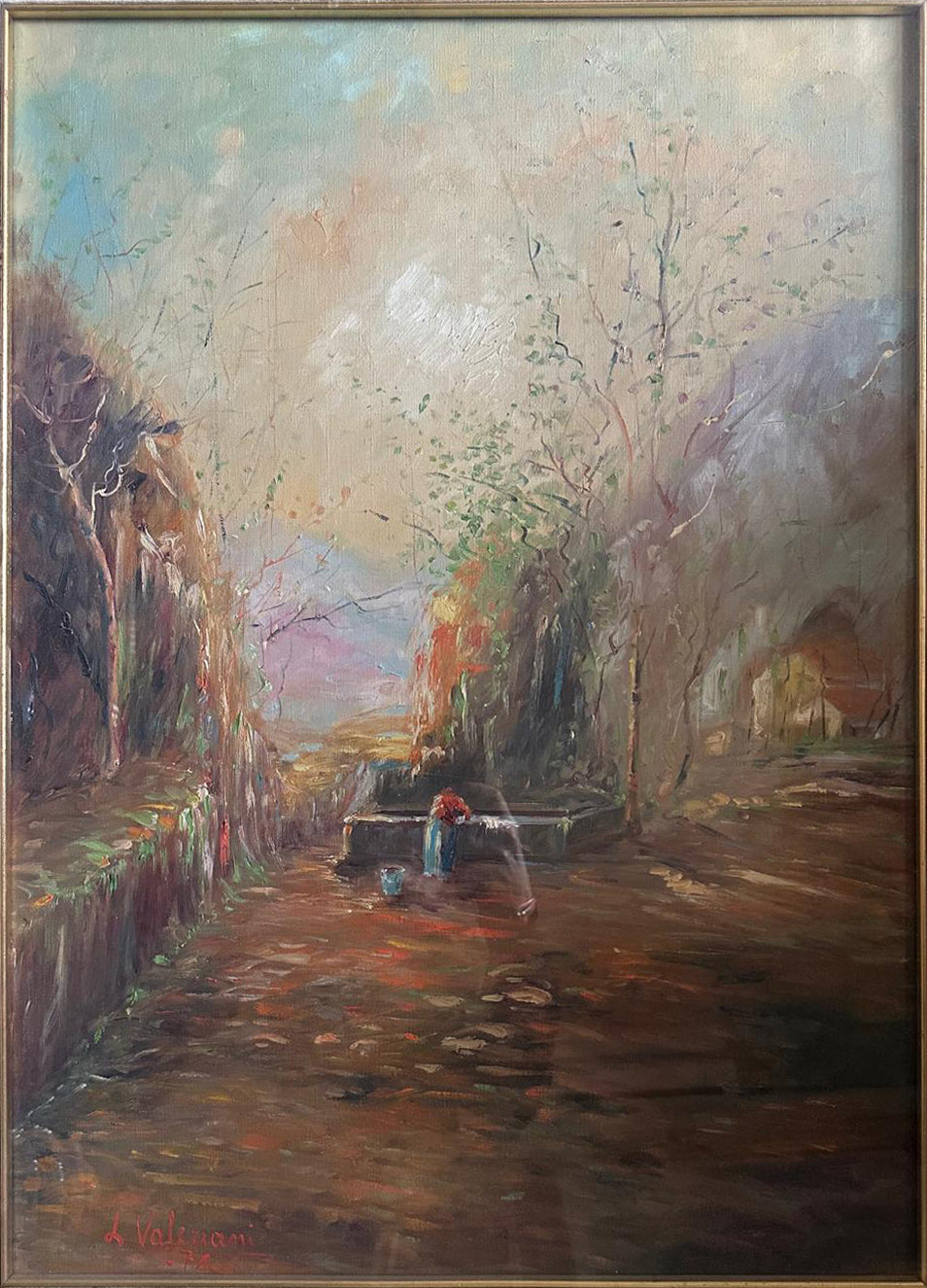 Luciano Valeriani (attribuito a) - Senza titolo (Scena campestre)
