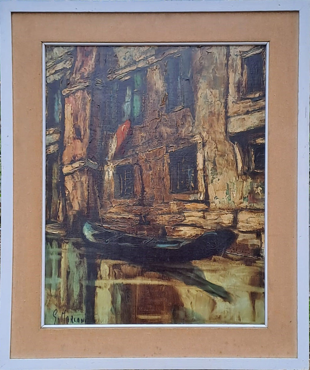 G. Mariani - Venecia, muralla y barca