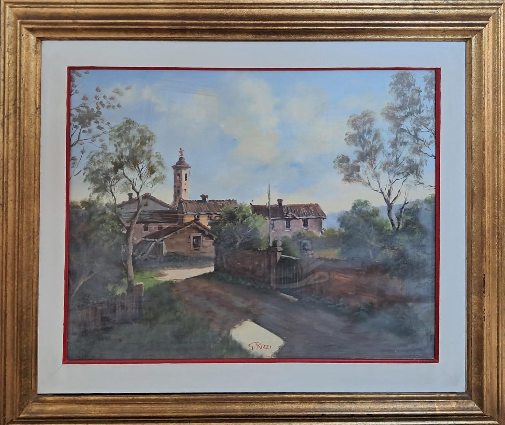 G. Rizzi - Sin título (Casas con campanarios)