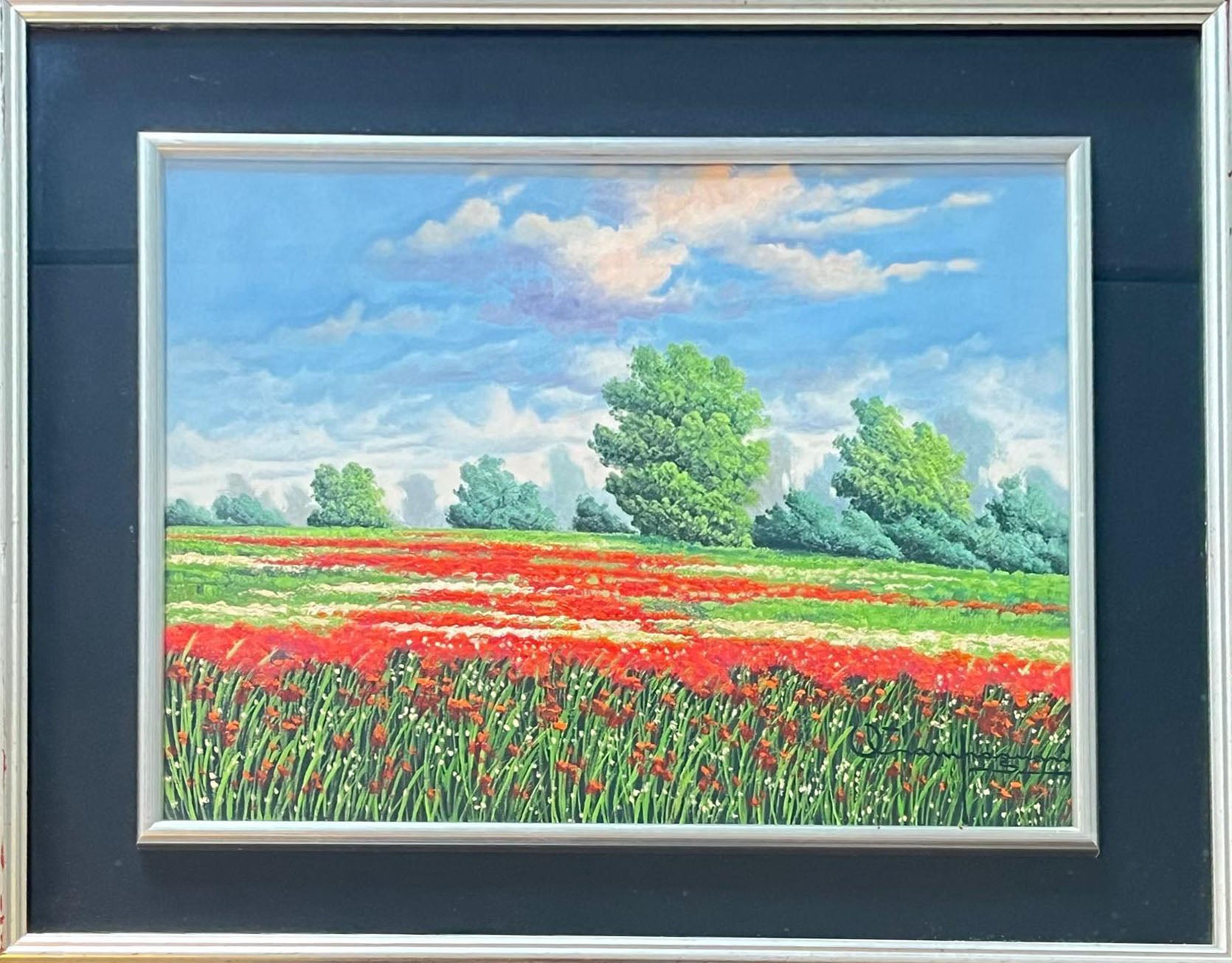 Ottorino Campagnari - Untitled (Landscape with Poppies)
