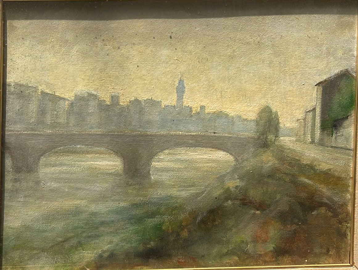 Otello Masseti - Mattino d'inverno sull'Arno