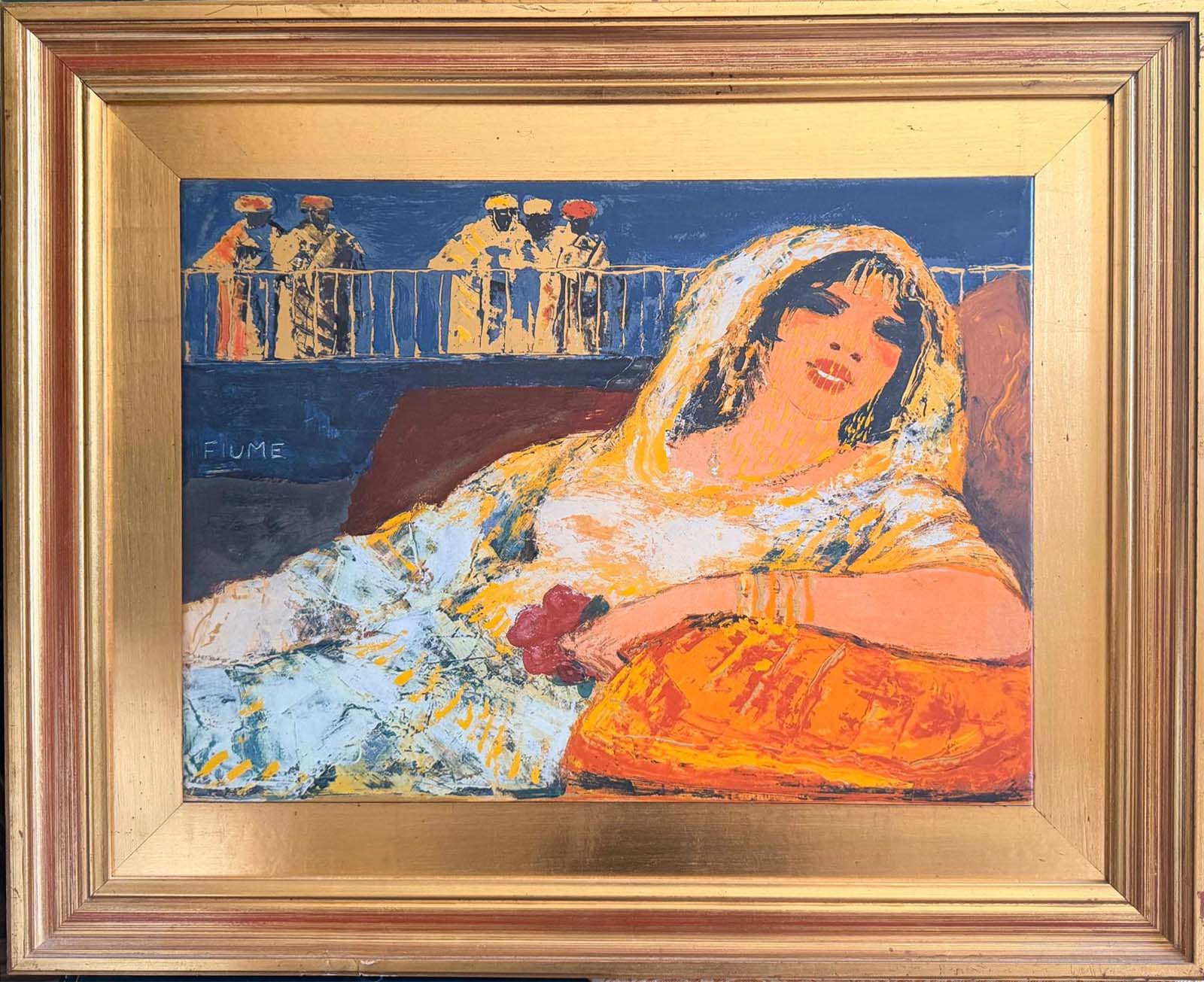 La favorita, multiplo in ceramica policroma di Salvatore Fiume