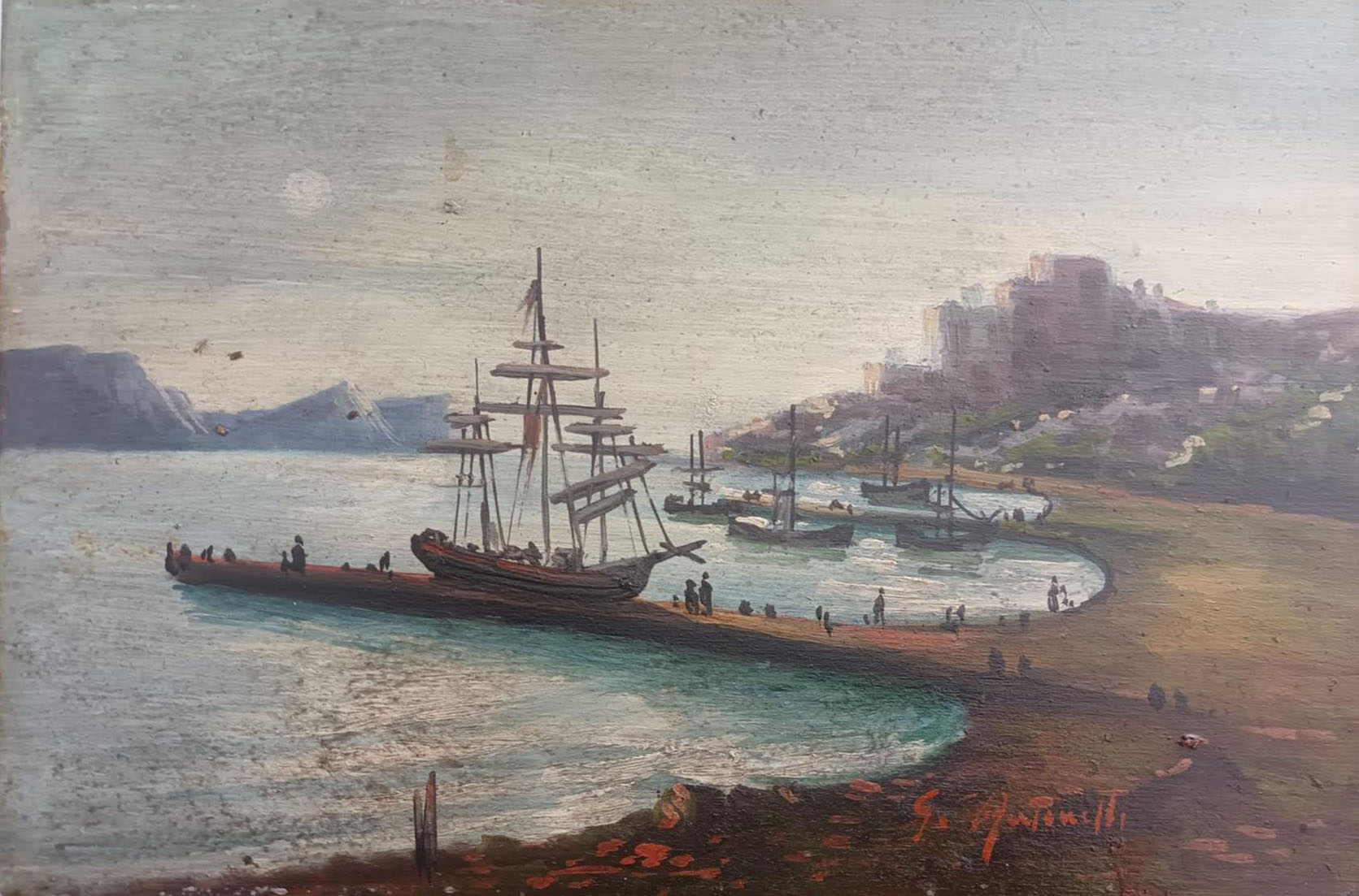 G. Antonelli - Senza titolo (paesaggio marino)