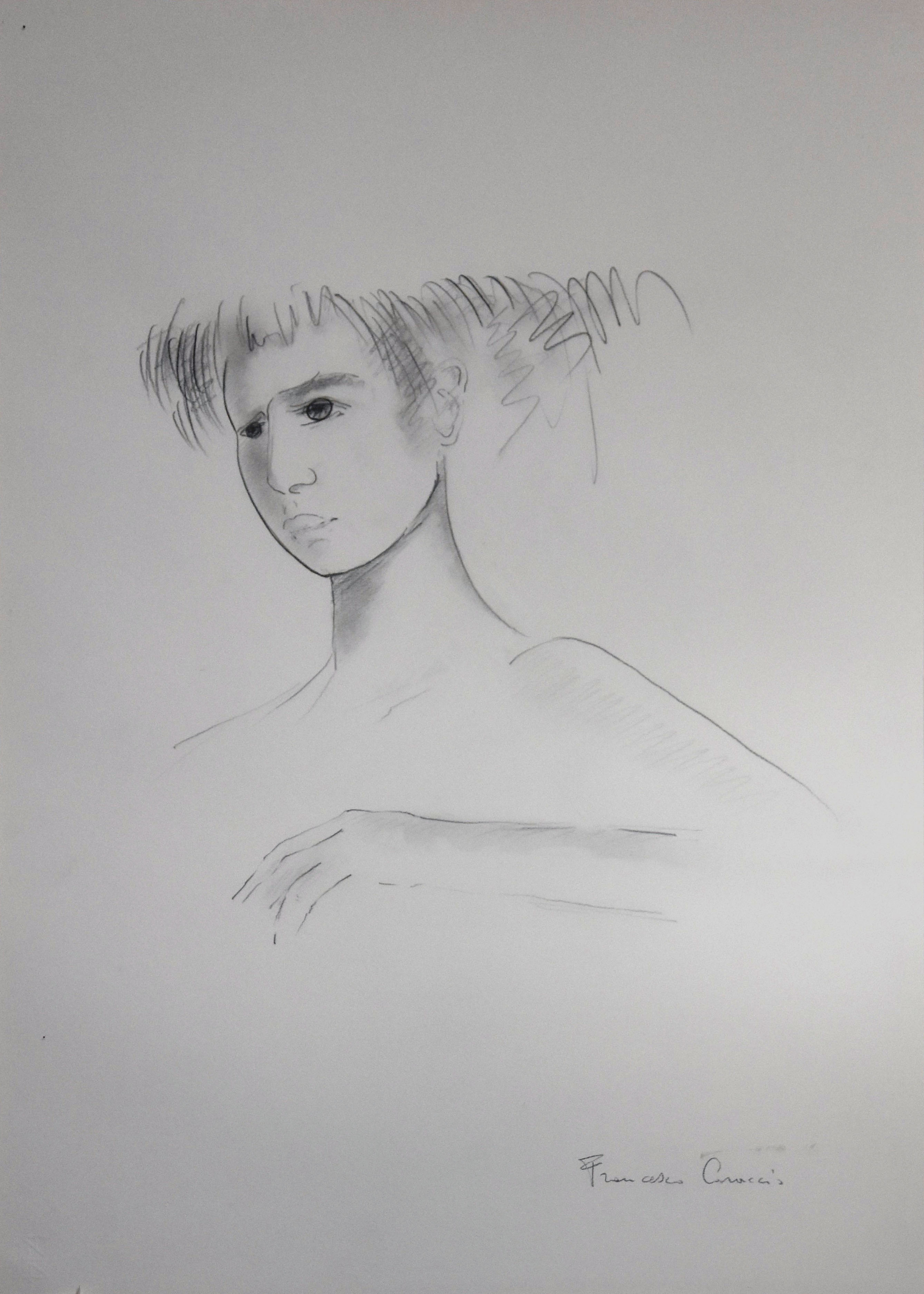 Francesco Caraccio - Portrait of a Girl
