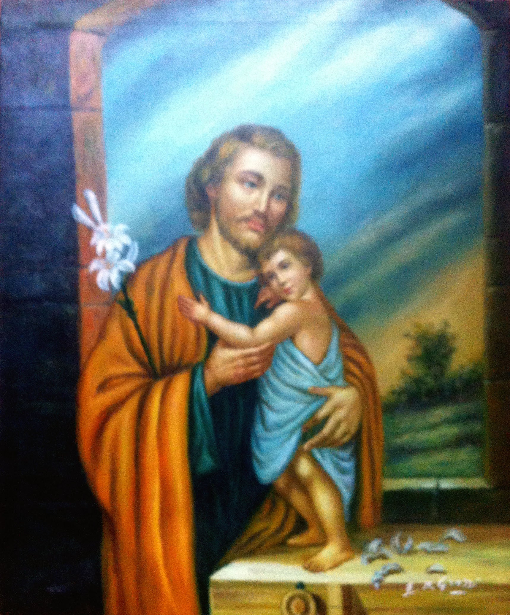 E. M. Grassi - San Giuseppe con bambino