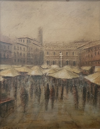 Silvano Samperi - Piazza delle Erbe, Verona
