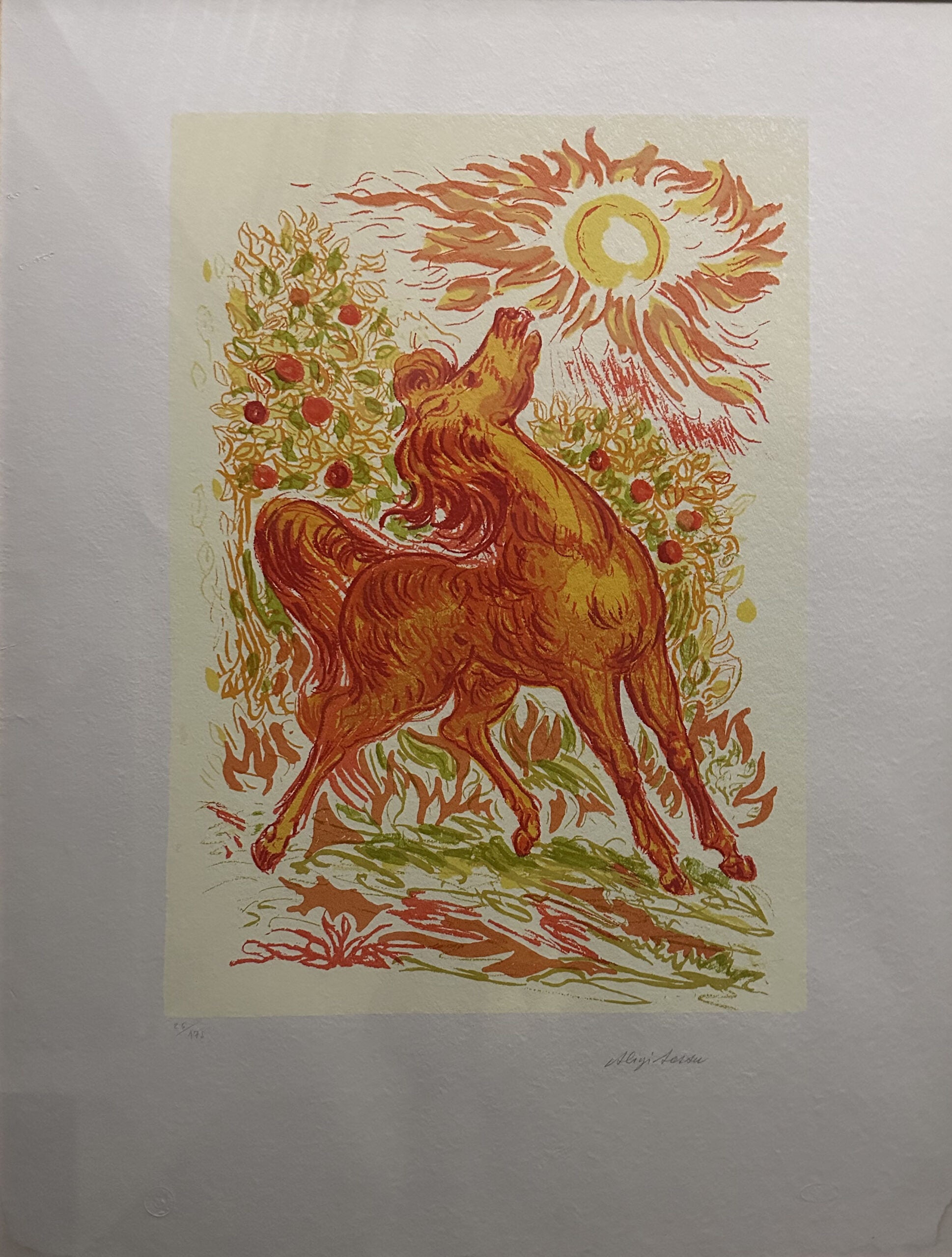 Aligi Sassu - Cavallo al sole