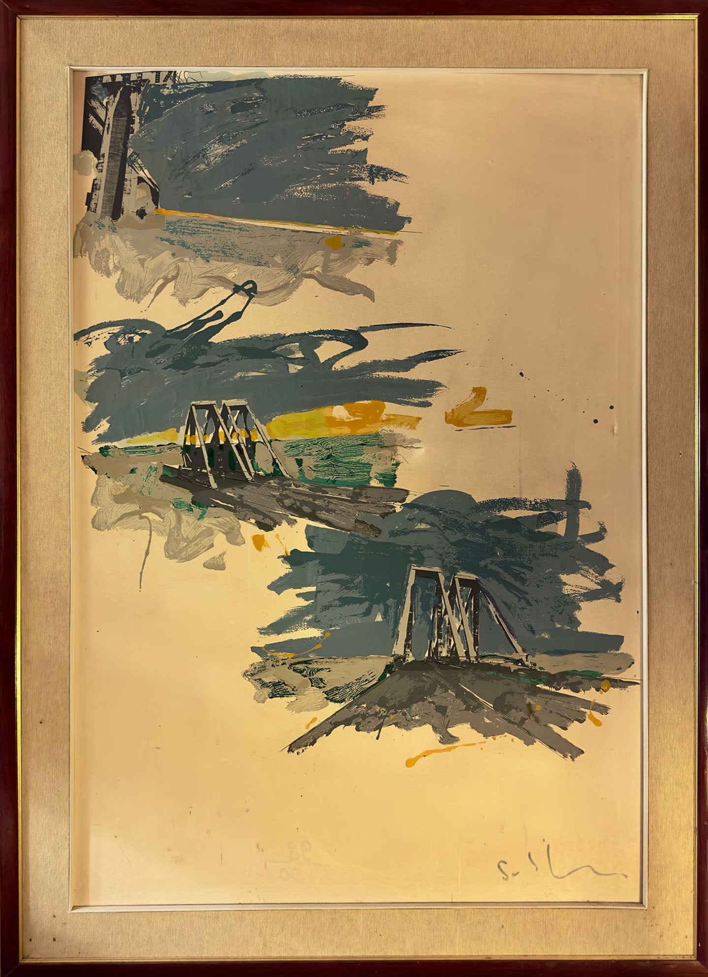 Mario Schifano - Puentes en la carretera