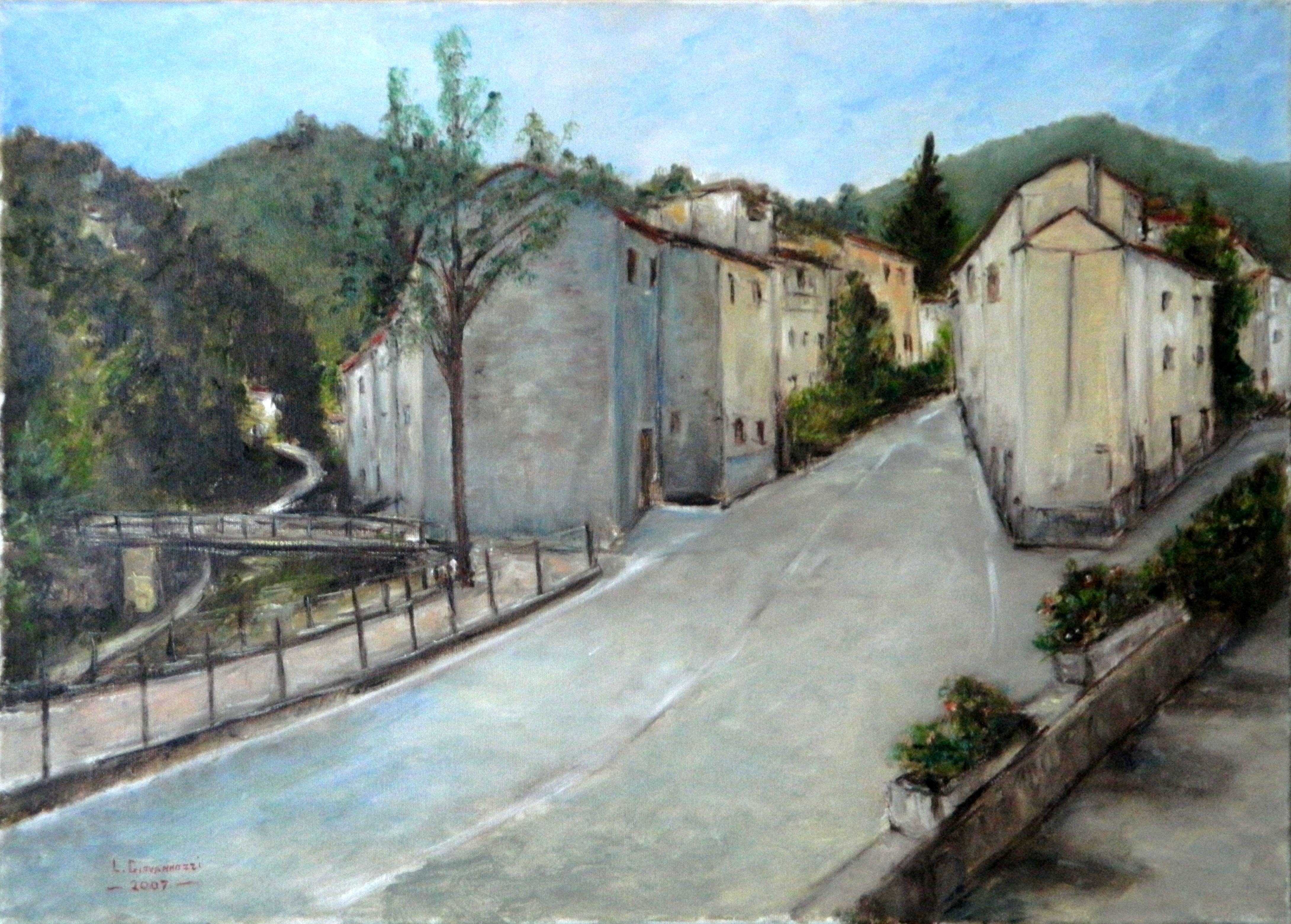 Luciano Giovannozzi - VIEW OF FONTEBUONA (PROVINCE OF FLORENCE)