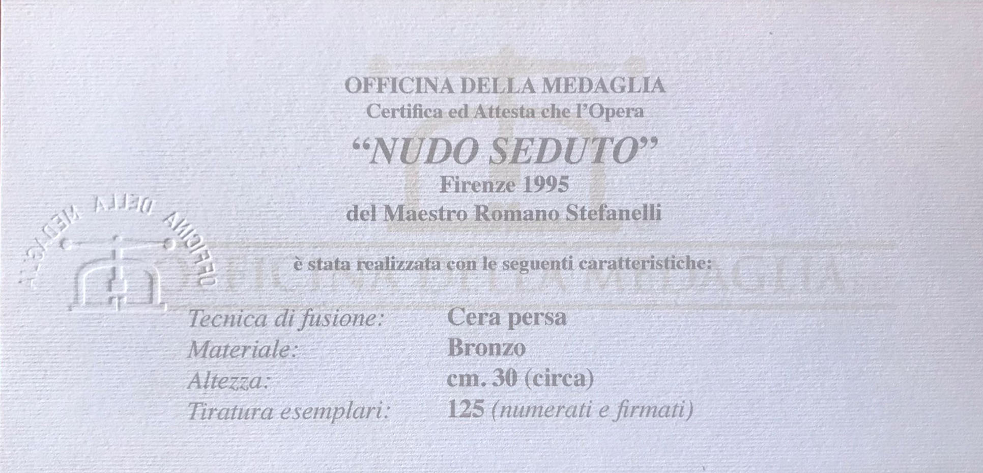 Romano Stefanelli - Desnudo sentado