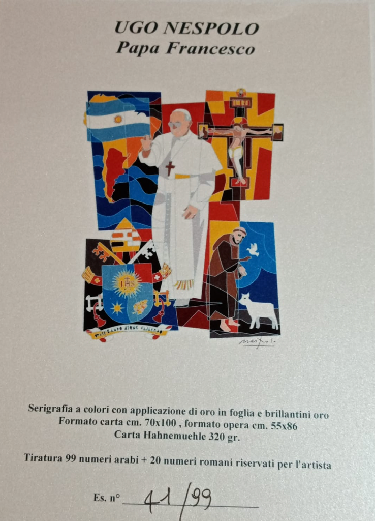 Ugo Nespolo - Papa Francisco