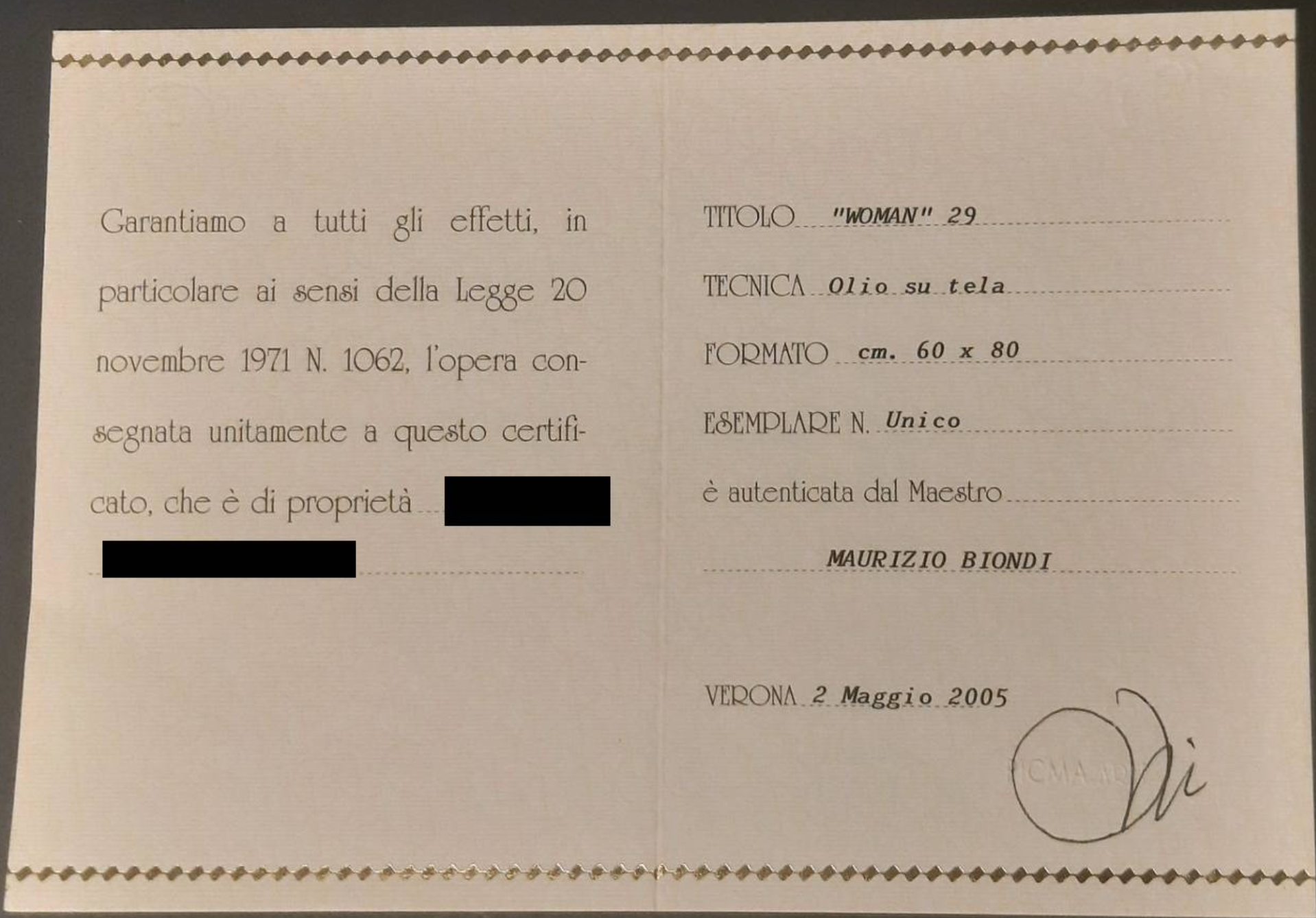 Maurizio Biondi - Woman 29