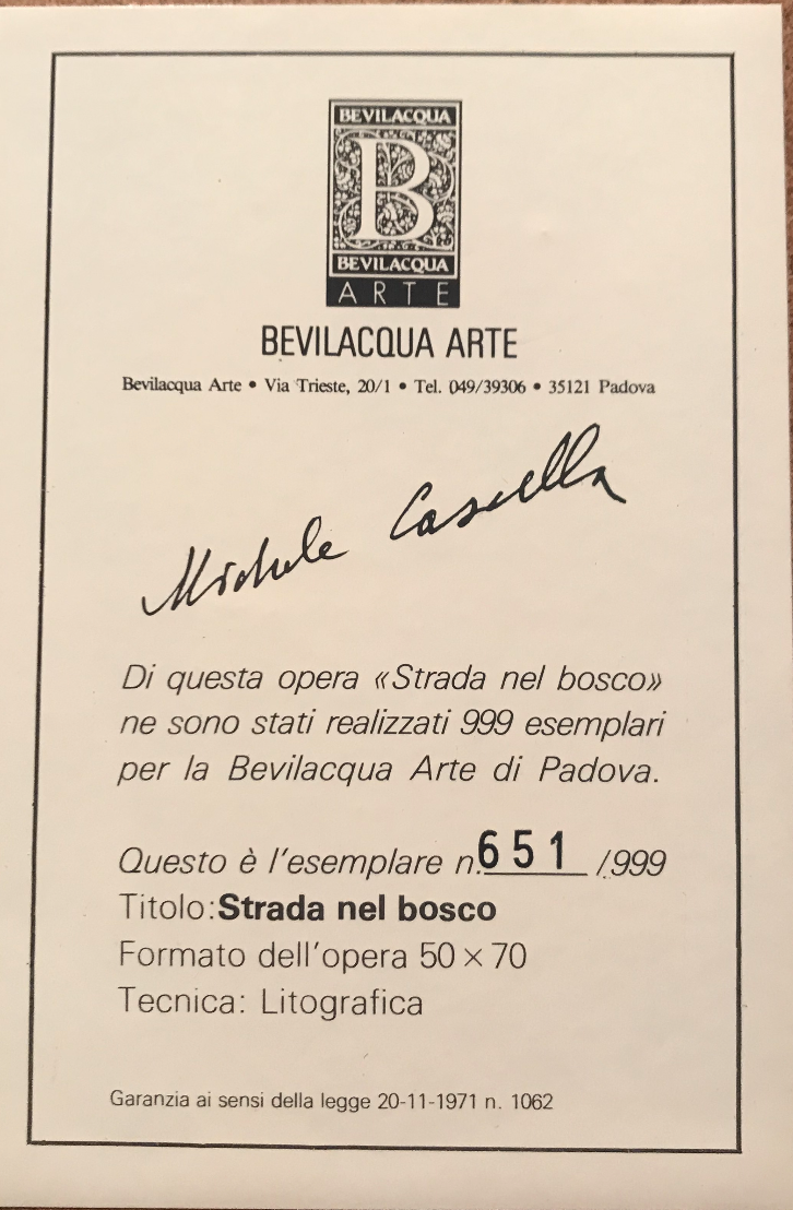 Michele Cascella - Strada nel bosco